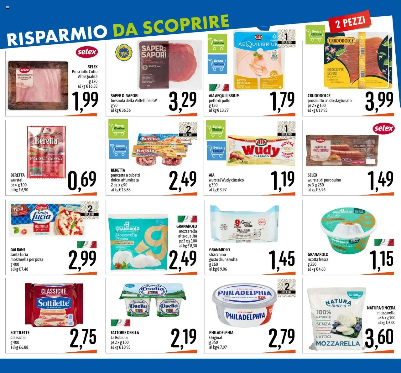 Volantino Emisfero del 07.08.2025 | Pagina: 12 | Prodotti: Petto di Pollo, Prosciutto Crudo, Prosciutto Cotto, Mozzarella
