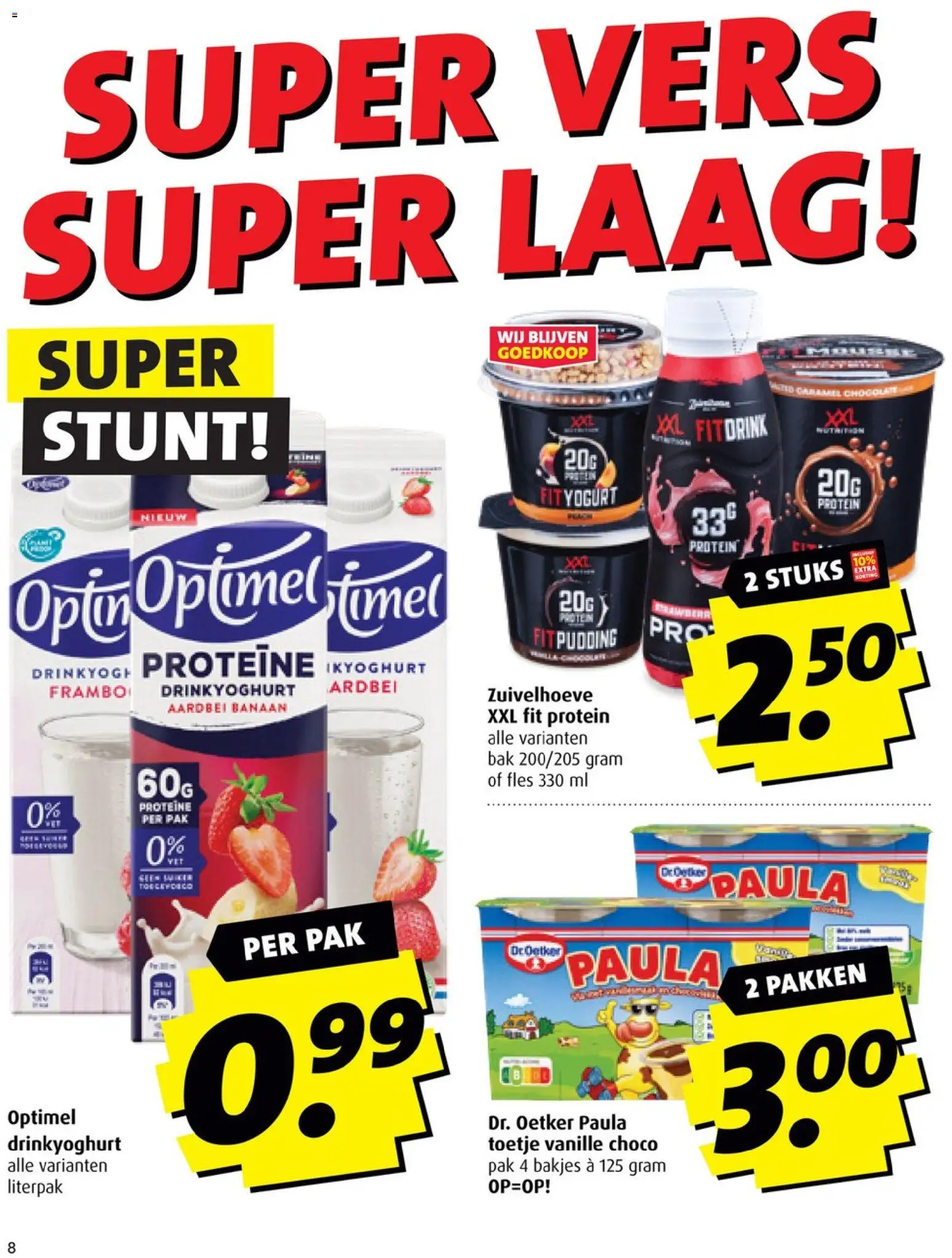 {H1} | Pagina: 8 | Producten: Fles, Pavilon, Banaan, Aardbei