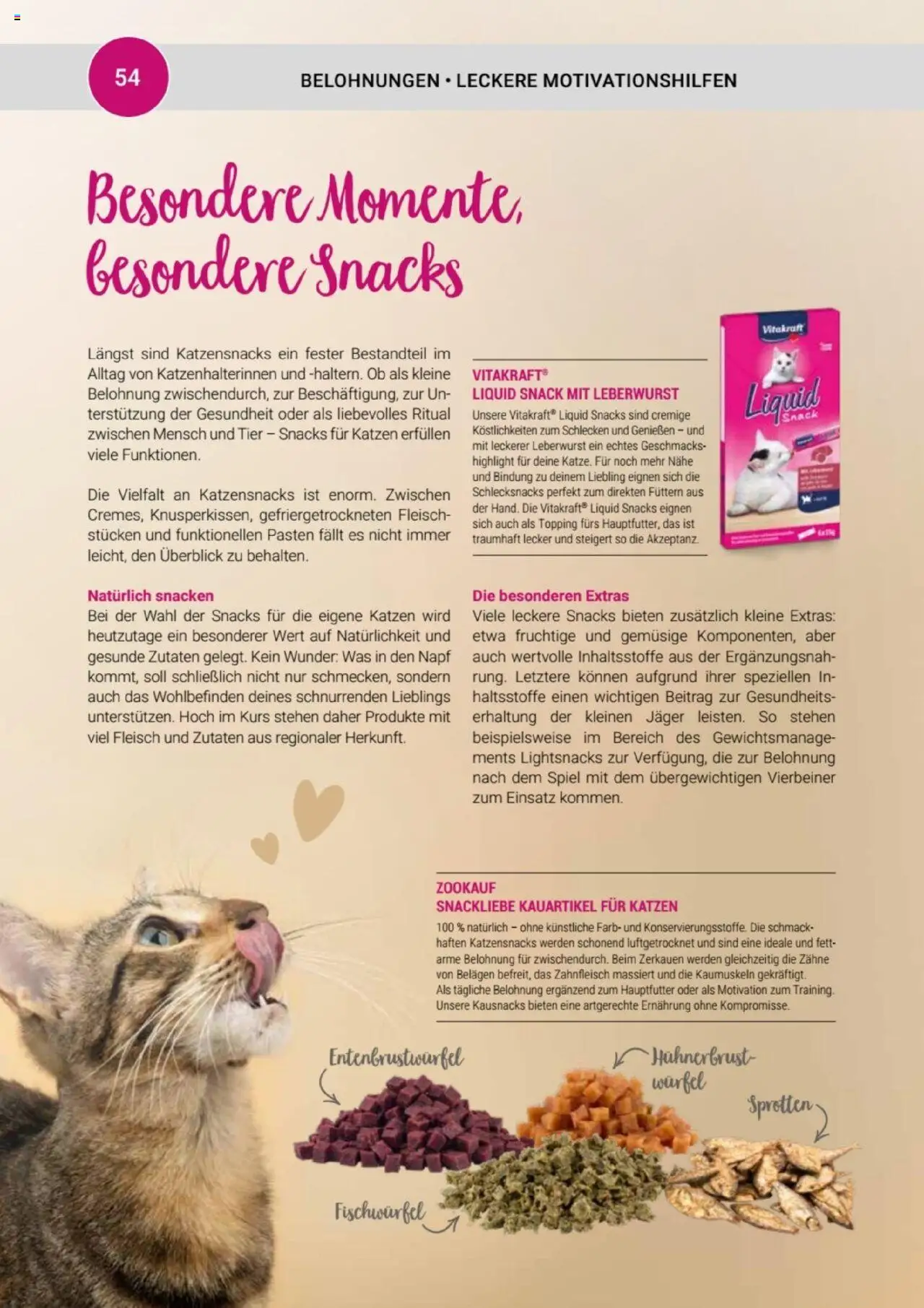 zookauf Themenkatalog Katze – gültig ab 01.10.2025 | Seite: 54 | Produkte: Spiel, Fleisch