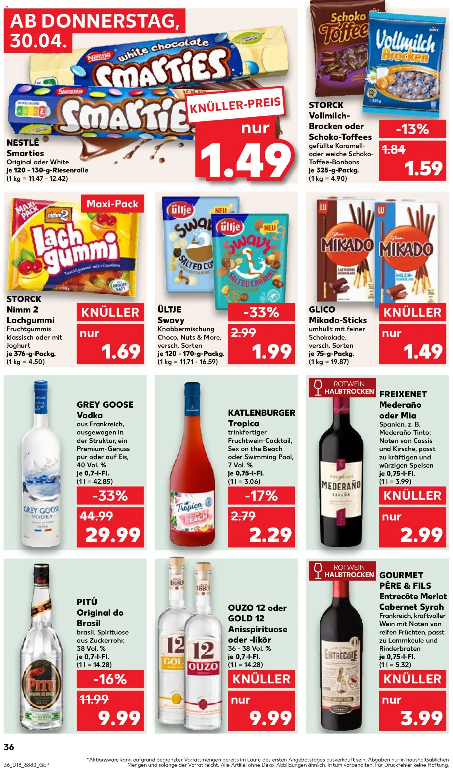 Kaufland Prospekt Völklingen	 – gültig ab 30.04.2026 | Seite: 36 | Produkte: Milch, Freixenet, Smarties, Entrecote