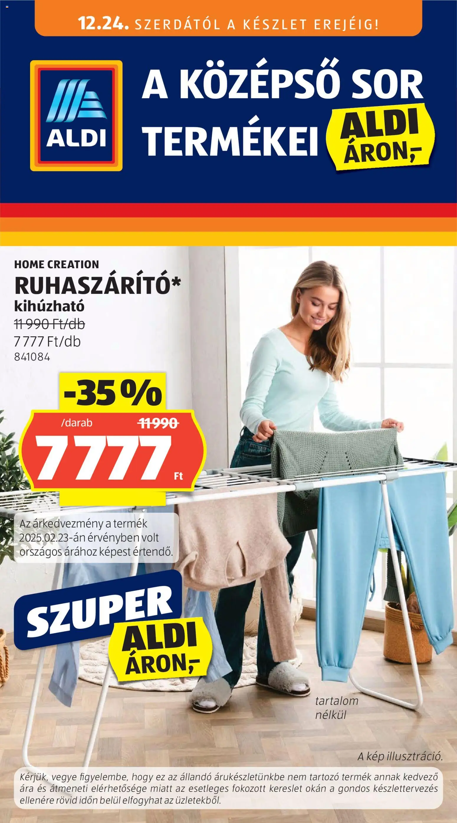 Aldi akciós ujság - amely érvényes a következő dátumtól: 24.12.2025 | Oldal: 1 | Termékek: Sör