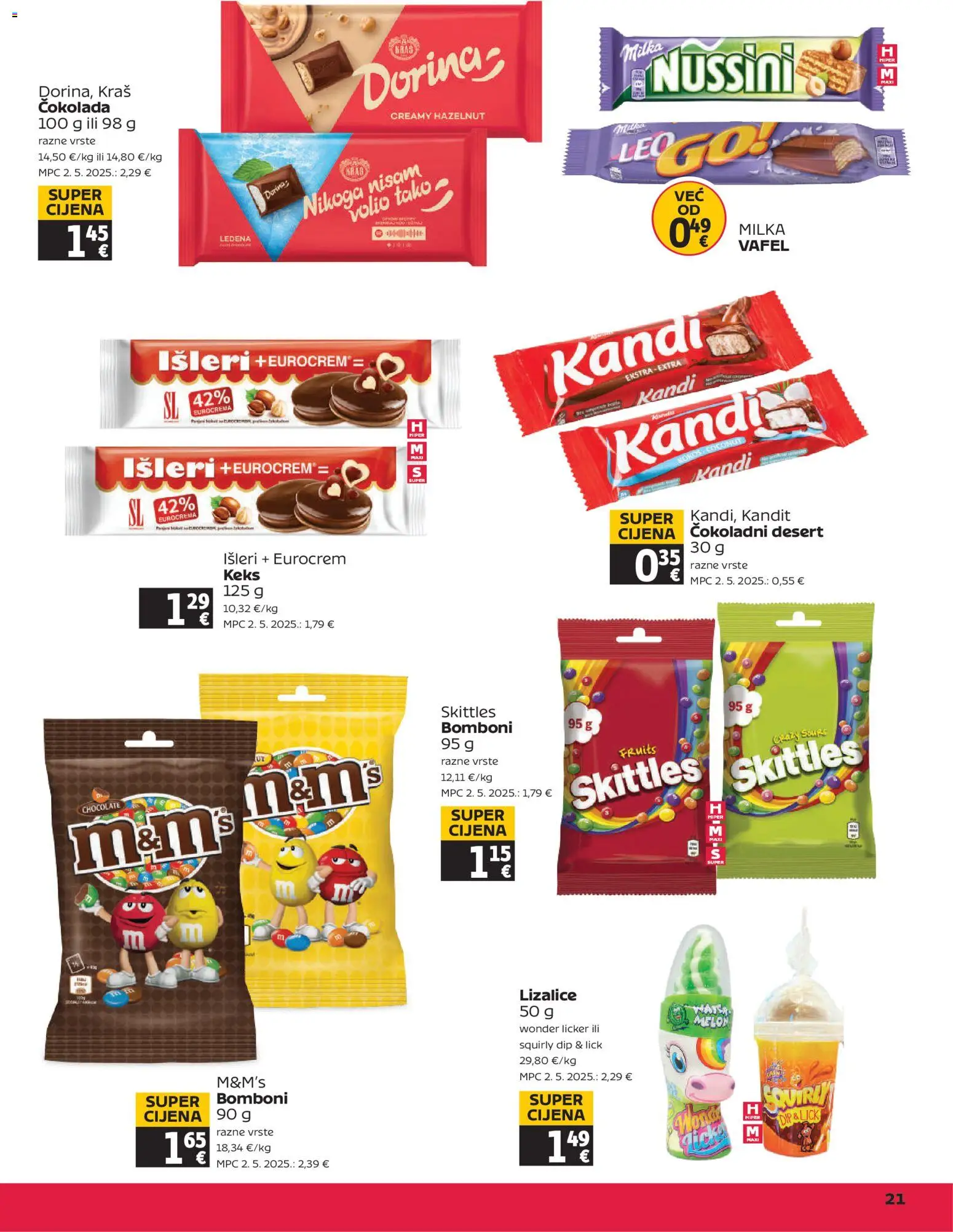 Tommy katalog | vrijedi od 27.11.2025 | Stranica: 21 | Proizvodi: Dorina, Čokolada, Bomboni, Lizalice