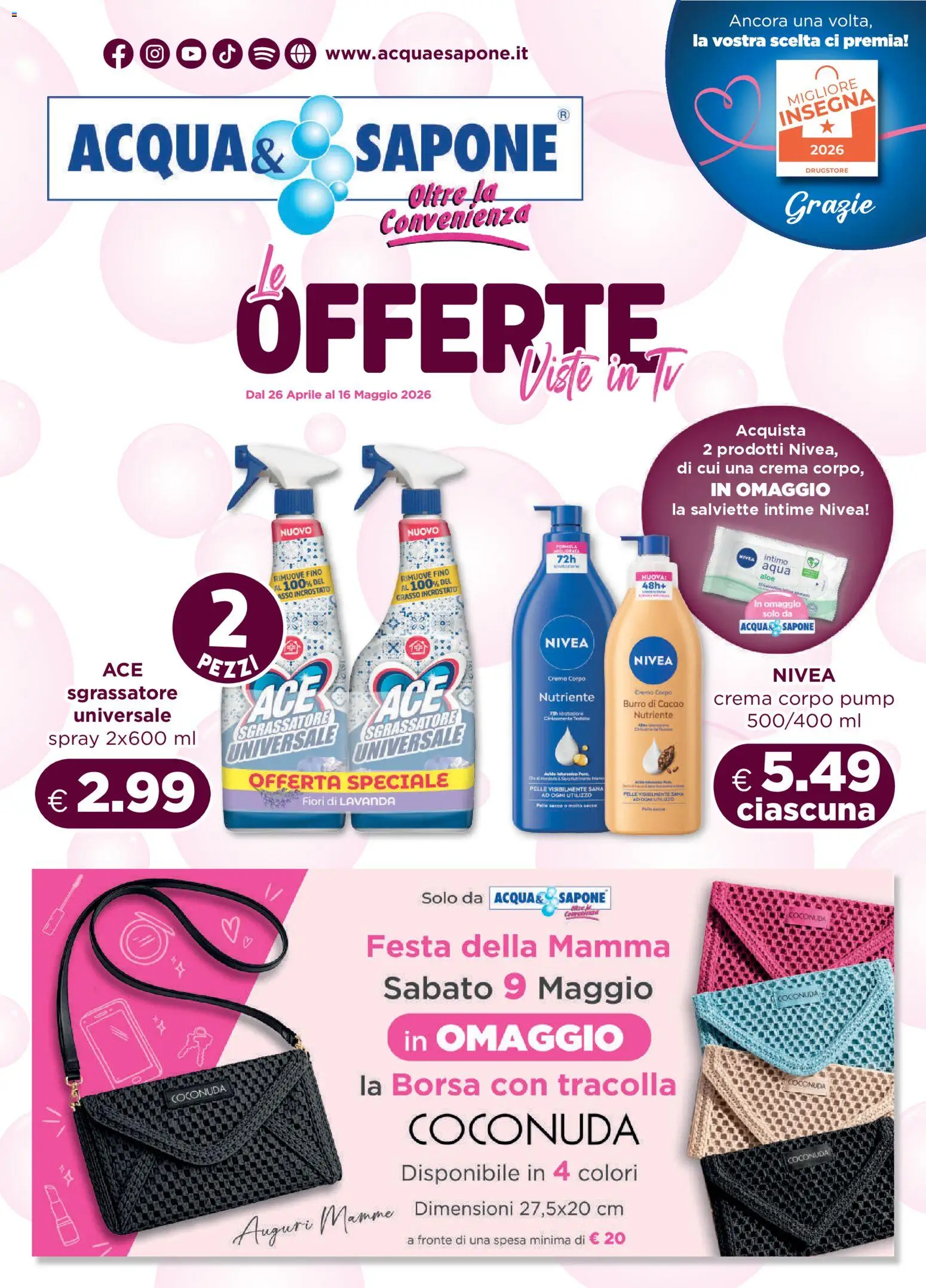 Volantino Acqua e Sapone del 26.04.2026 | Pagina: 1