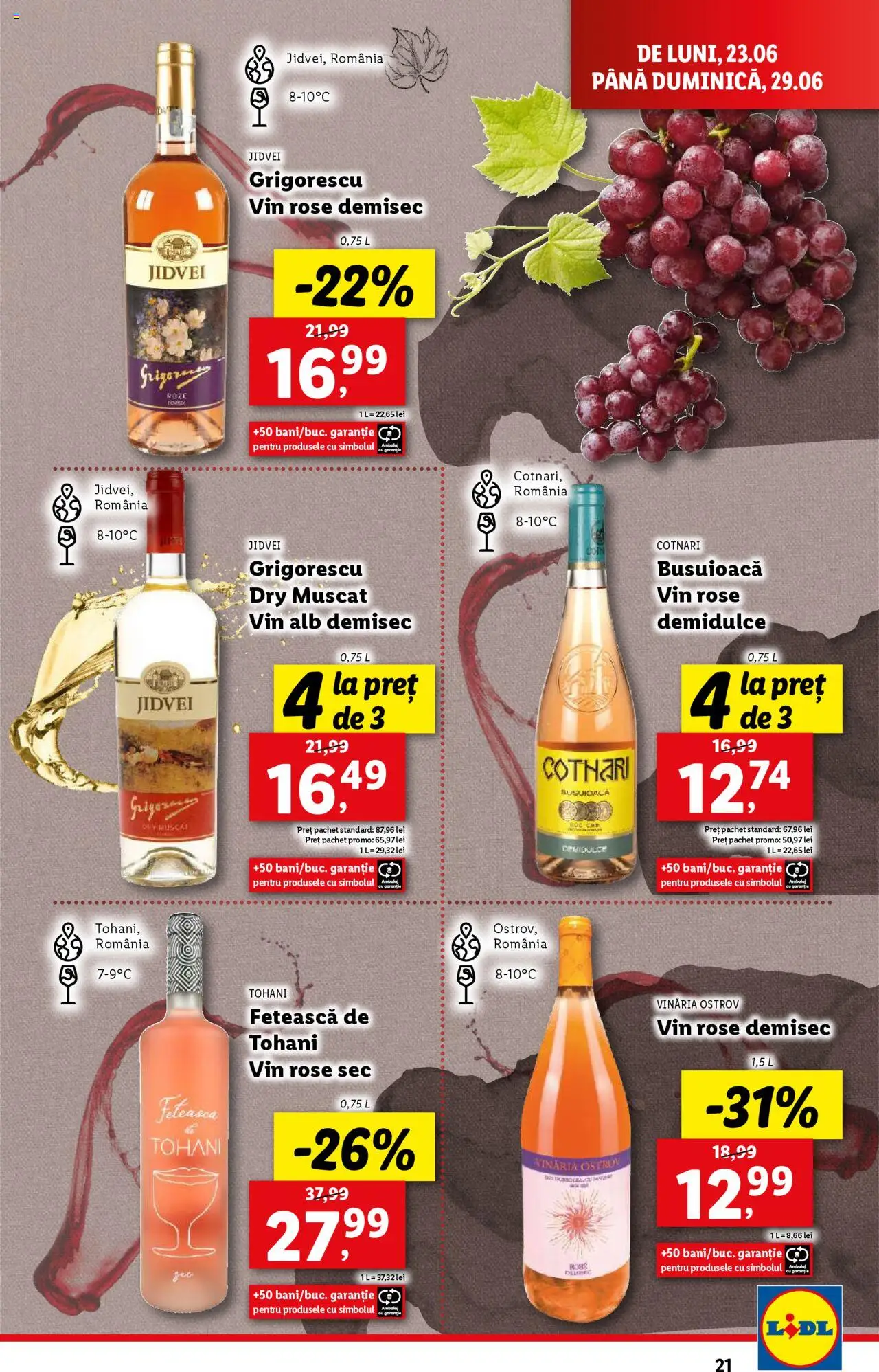 Catalog Lidl – valabil de la 23.06.2025 | Pagină: 21 | Produse: Vin