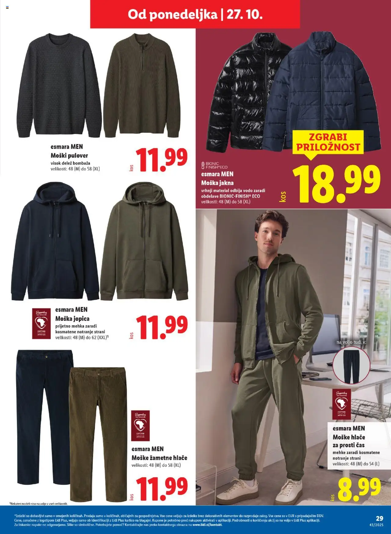 Novi Lidl katalog ponudbe – veljaven od 23.10.2025 | Stran: 63 | Izdelki: Jopica, Pulover, Jakna, Hlace