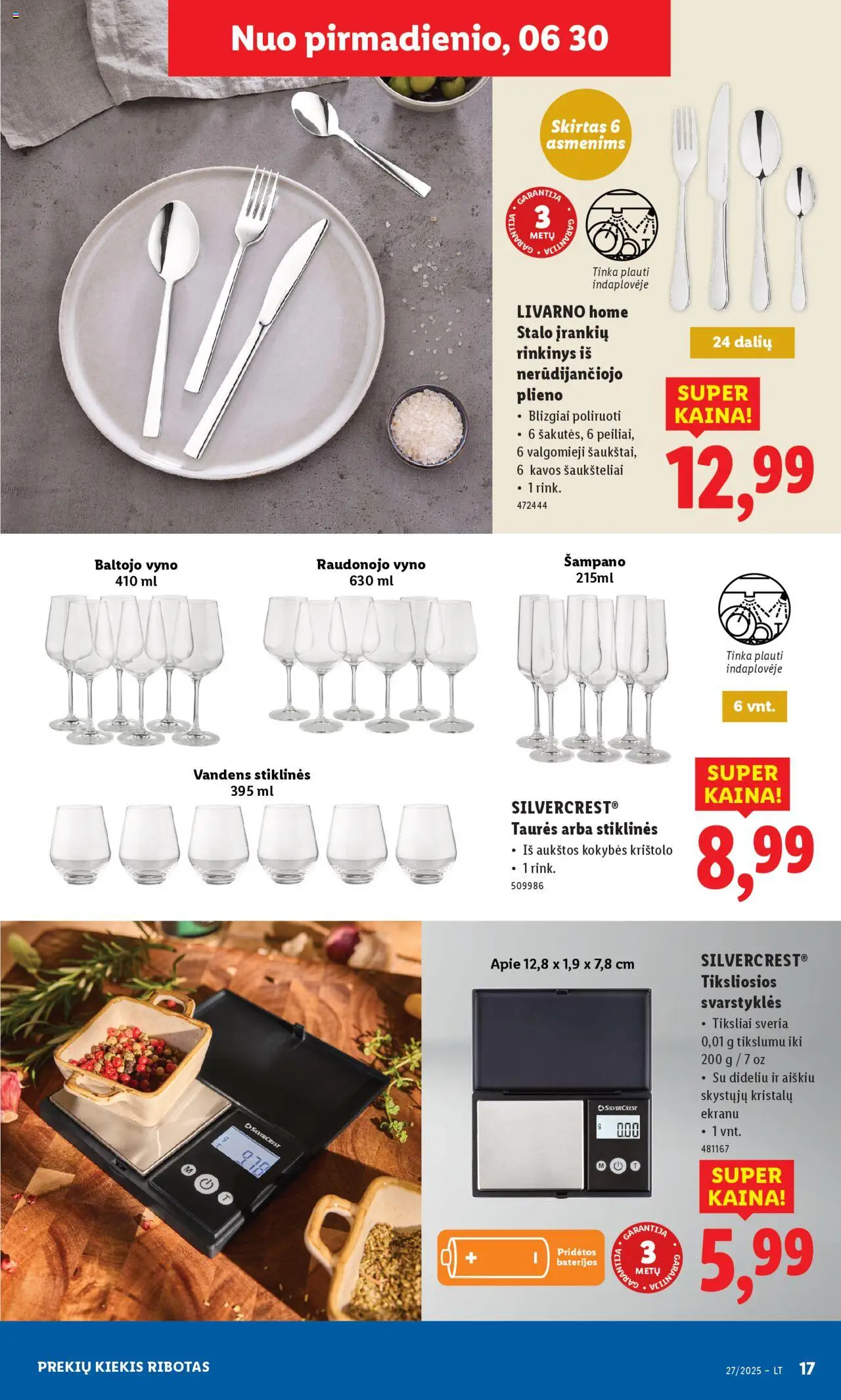 LIDL leidinys - Ne maisto prekių pasiūlymai│galioja nuo 30.06.2025 | Puslapis: 17