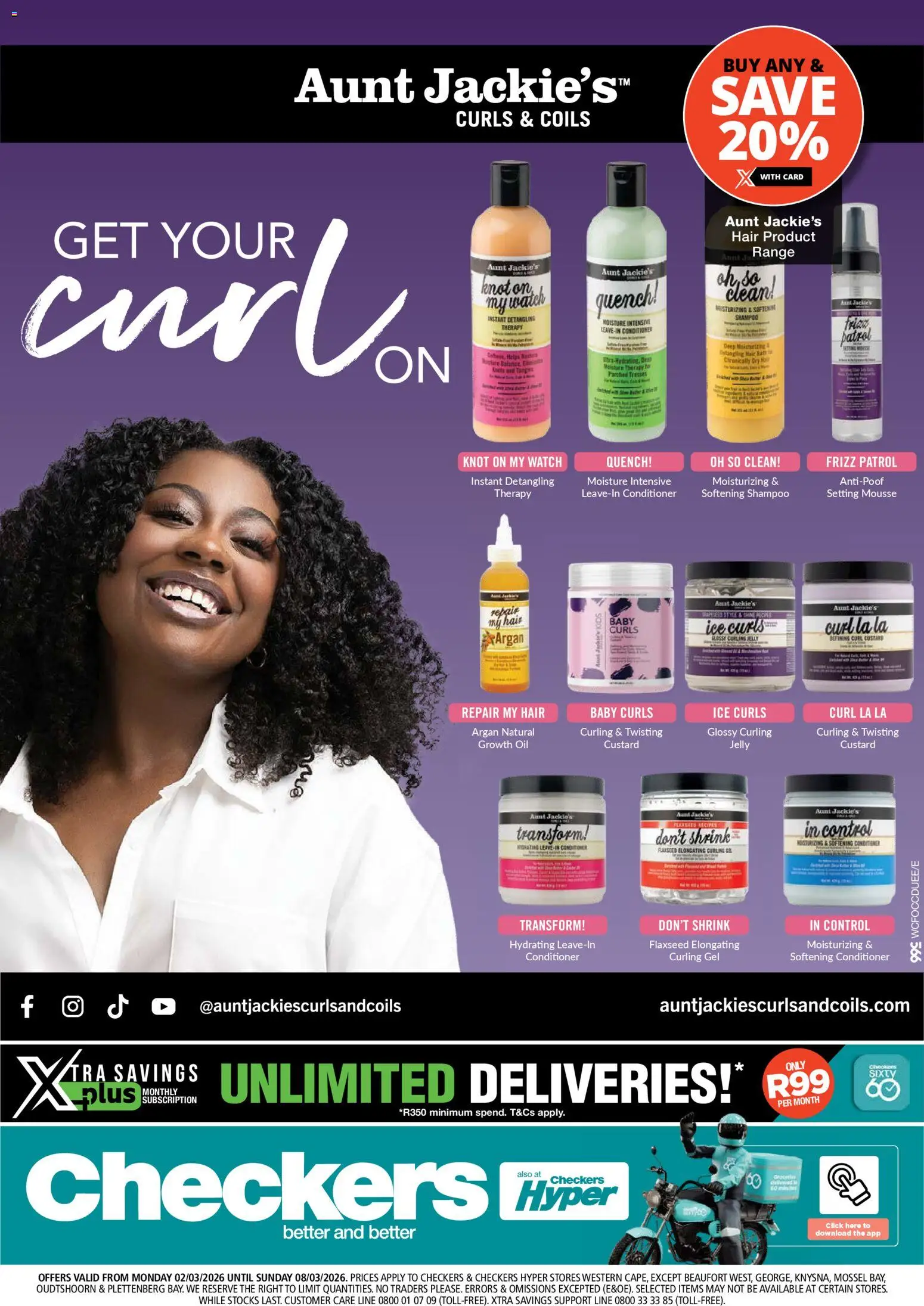 New Checkers catalogue – valid from 02.03.2026 | Page: 1 | Products: Watch, Bath, Oil, Conditioner