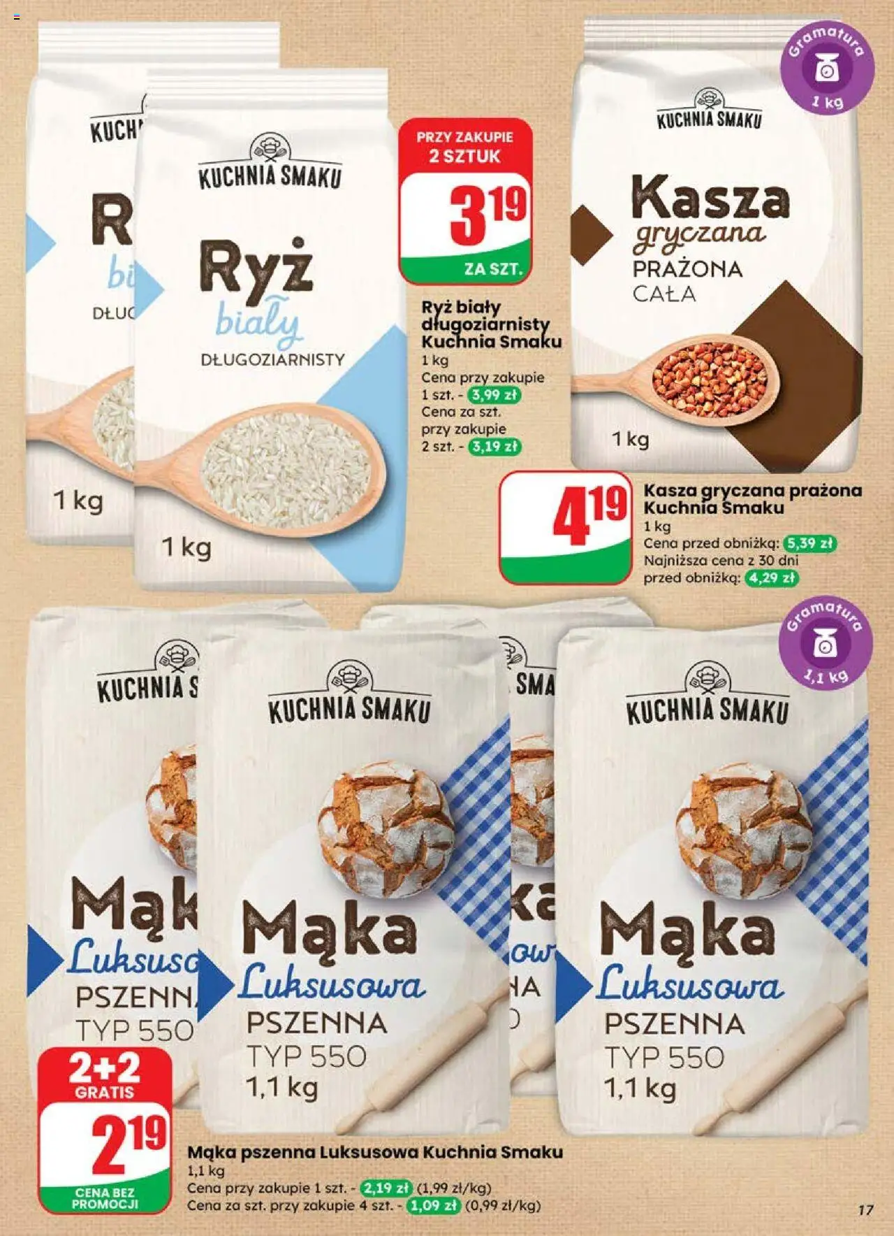 Dino Gazetka od 25.06.2025 | Strona: 17 | Produkty: Kasza, Kasza gryczana, Ryż