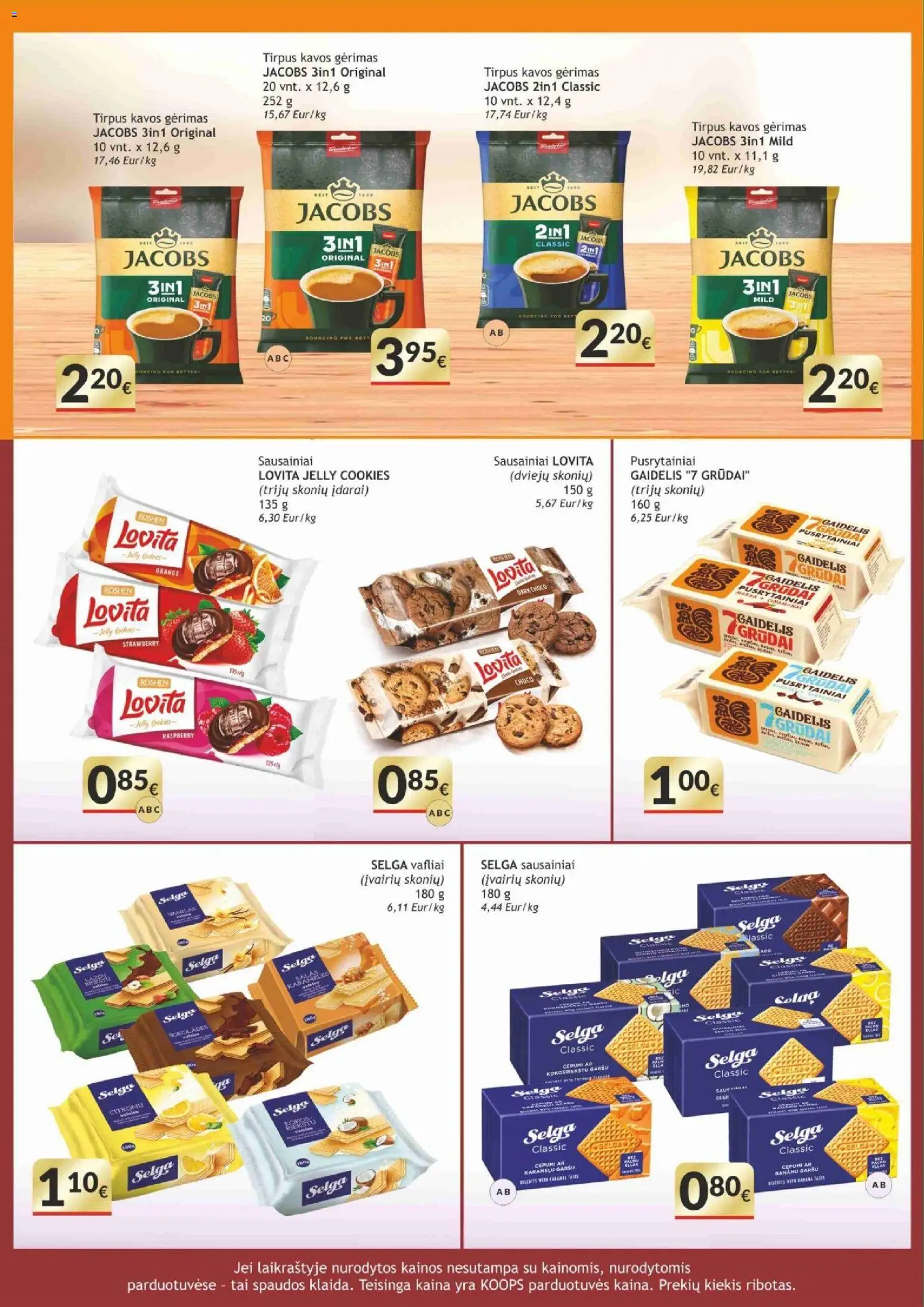 Koops akcijos nuo 05.01.2026 | Puslapis: 7 | Prekių: Dešrelės, Dešra