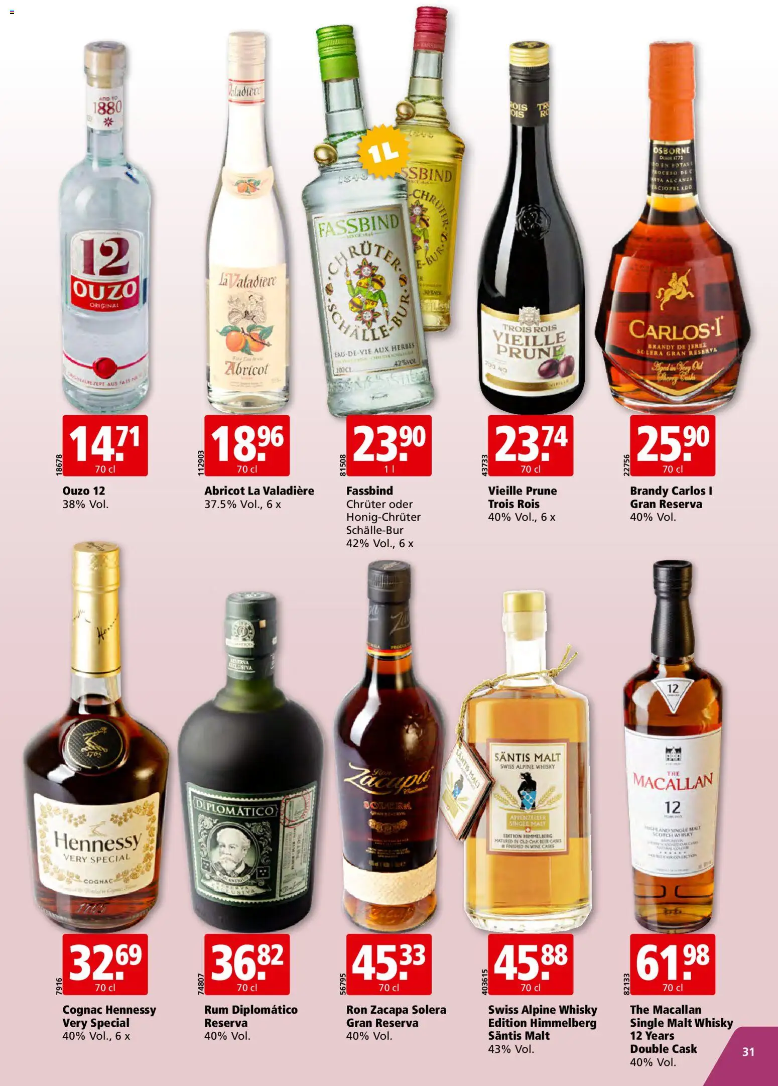 Aligro aktionen Schlieren, Gossau SG, Frauenfeld, Rapperswil-Jona, Sargans, Bern, Brüttisellen, Pratteln, Emmen, Spreitenbach – gültig ab 23.03.2026 | Seite: 31