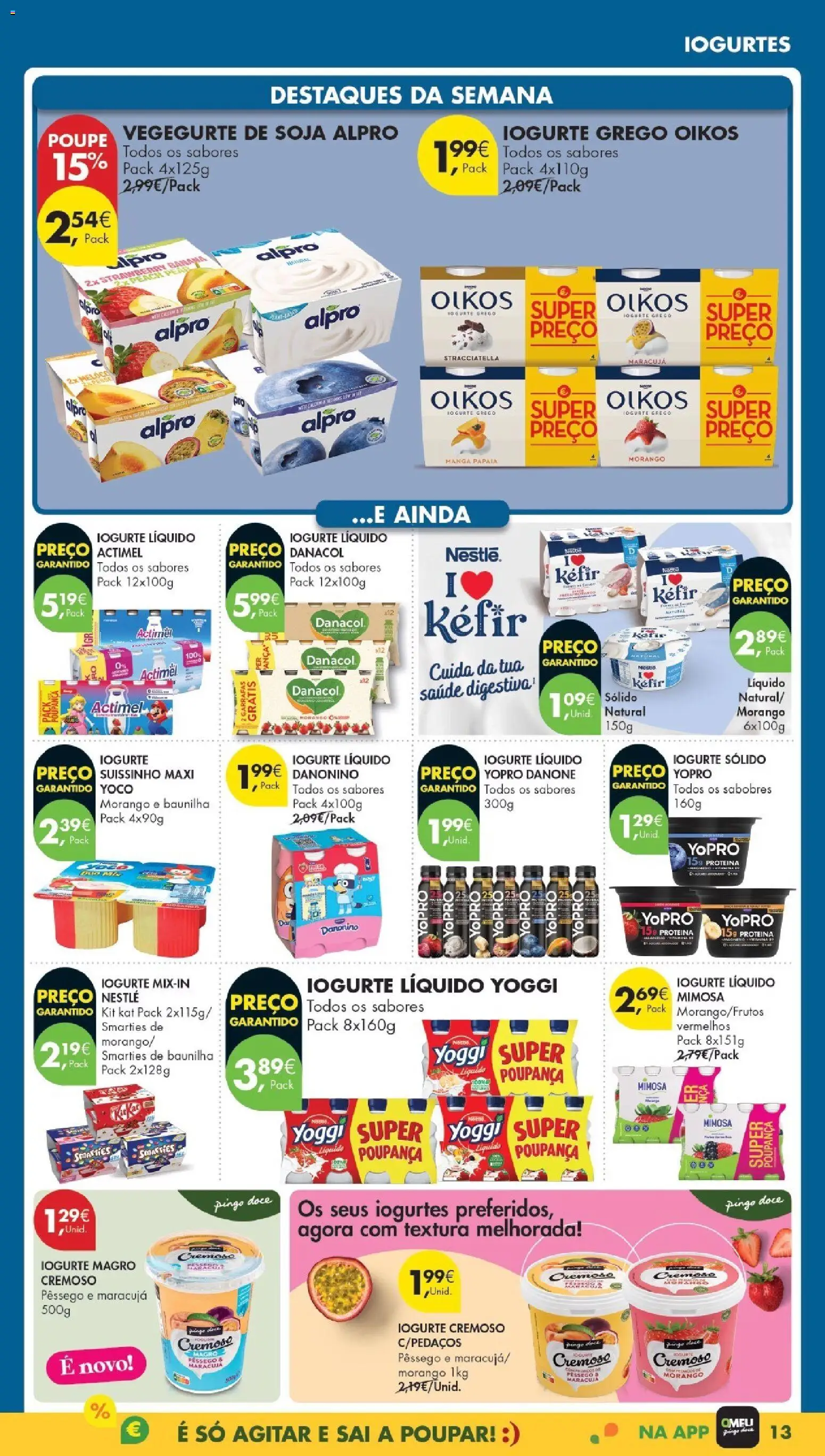 Pingo Doce Poupe Esta Semana Madeira │ válido de 20.01.2026 | Página: 13 | Produtos: Soja, Iogurte, Iogurte liquido, Proteina
