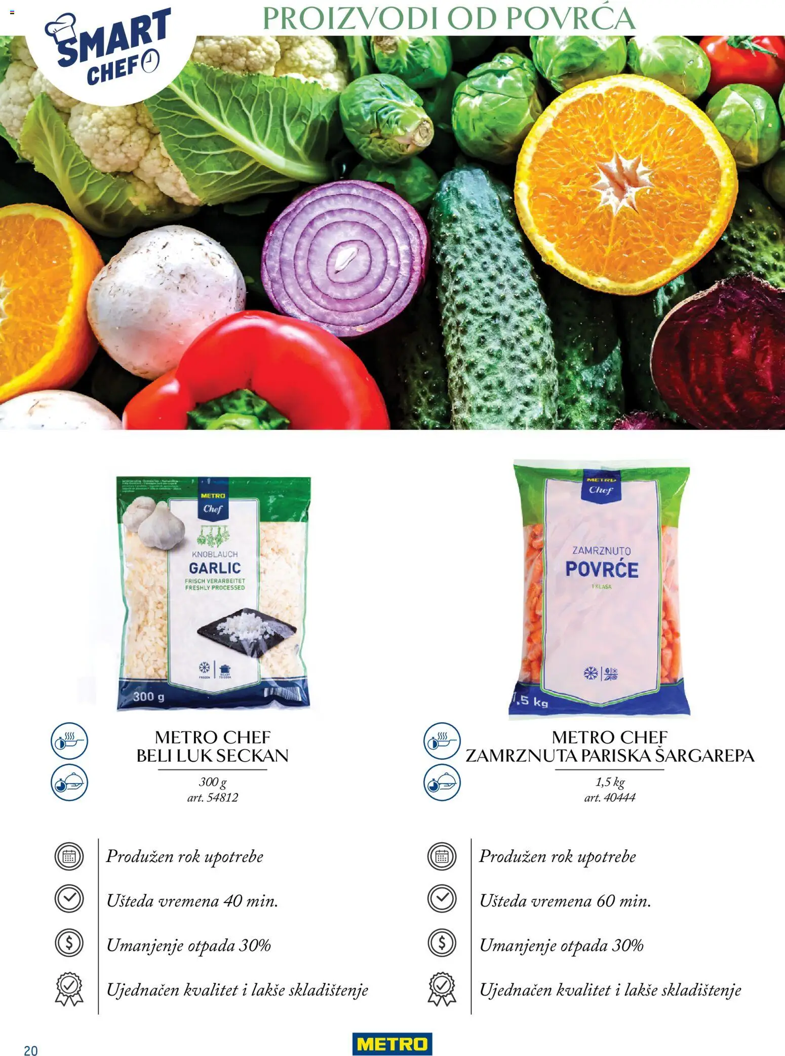 Metro katalog - važi od 24.03.2026 | Strana: 20 | Proizvode: Šargarepa, Beli luk