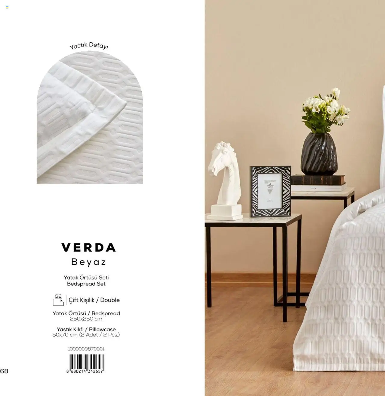 Karaca - Karaca Home - White Collection - 03.03.2025 tarihinden itibaren geçerlidir | Sayfa: 68 | Ürünler: Yastık