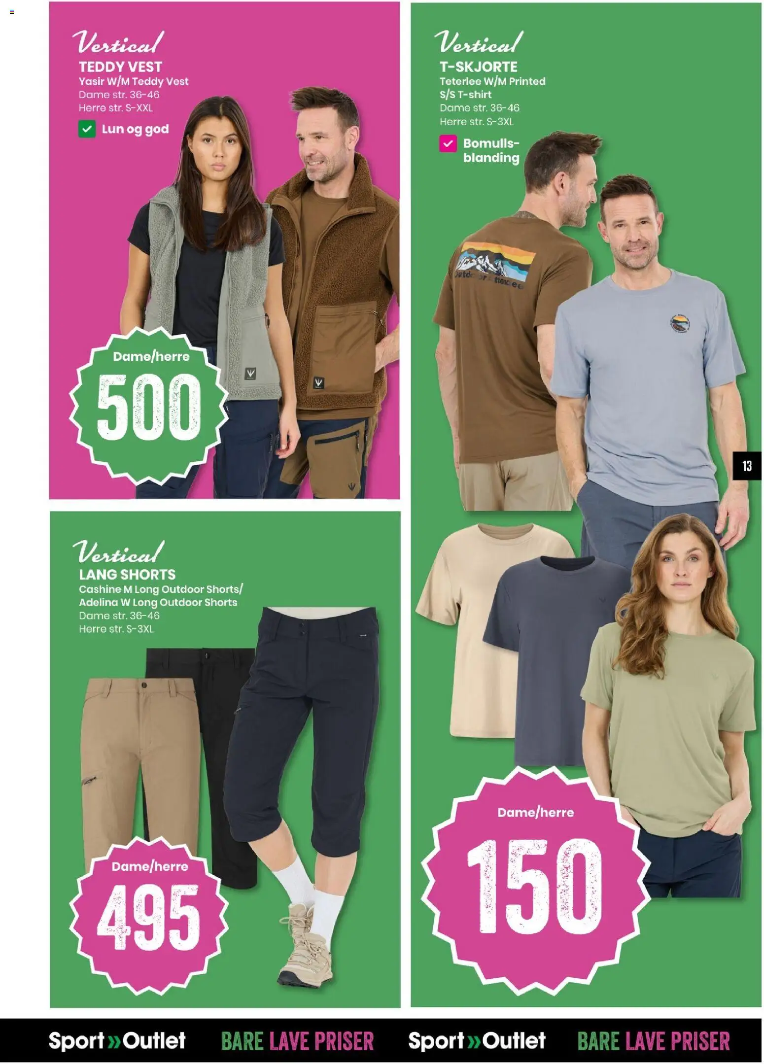 {H1} | Side: 13 | Produkter: Vest, Shorts