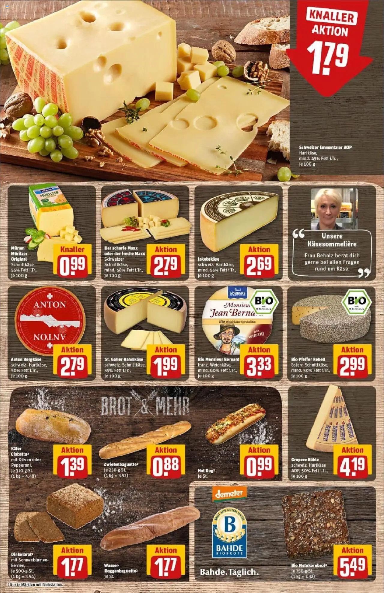Rewe prospekt Hamburg	 - gültig ab dem 20.07.2025 | Seite: 13 | Produkte: Baguette, Wasser, Pfeffer, Brot