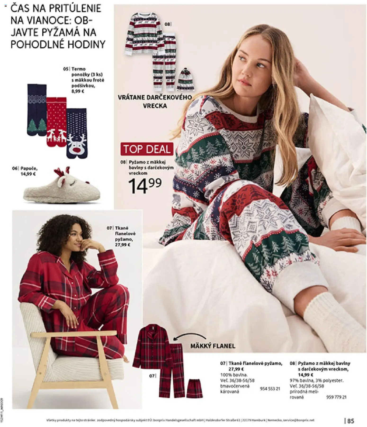 Nové Bonprix akcie – leták je platný od 16.12.2025 | Strana: 87 | Produkty: Hodiny, Pyžamo