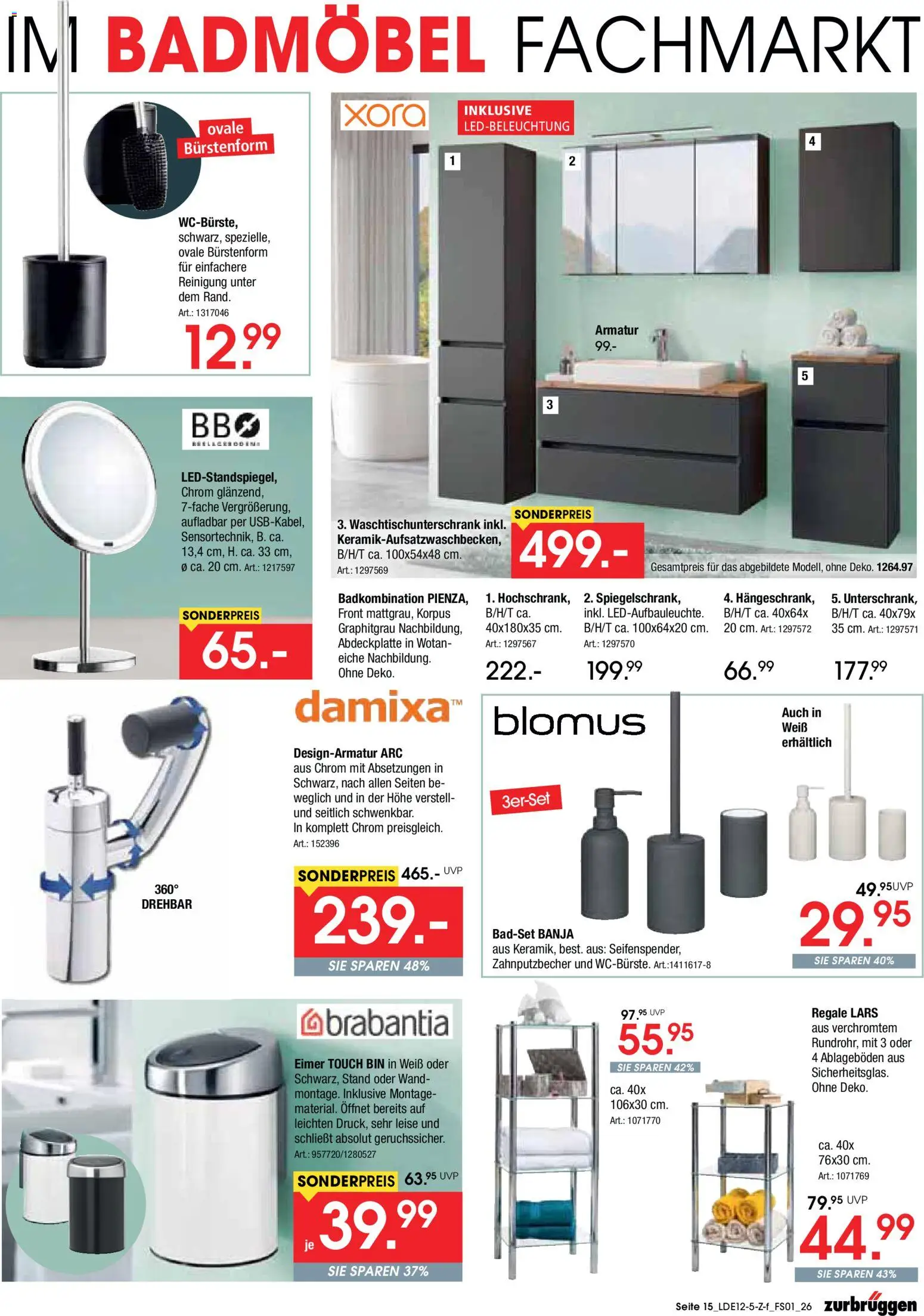 Zurbrüggen Marken-Sonderverkauf – gültig ab 06.12.2025 | Seite: 15 | Produkte: Armatur