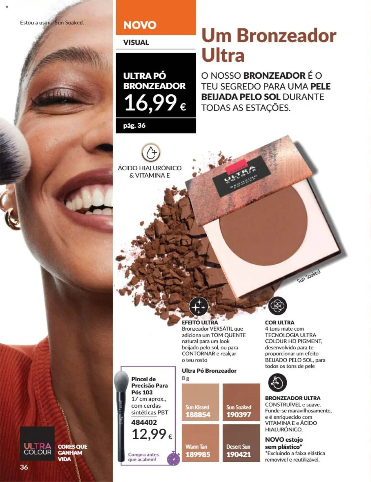 Catálogo Avon Campanha 6 │ válido de 01.06.2025 | Página: 36 | Produtos: Pó, Bronzeador, Pincel, Bronzer