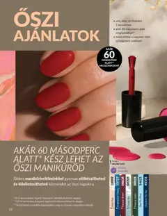 Katalógus AVON 2025 októberi - amely érvényes a következő dátumtól: 01.10.2025 | Oldal: 26 | Termékek: Fedőlakk, Körömlakk