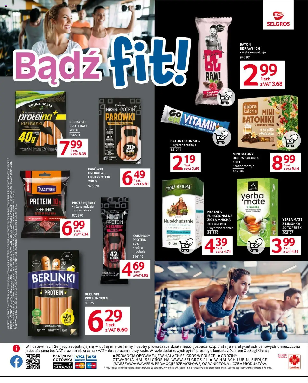 Selgros cash&carry Gazetka od 05.06.2025 | Strona: 10 | Produkty: Piersi, Suszona wołowina, Parówki, Yerba mate