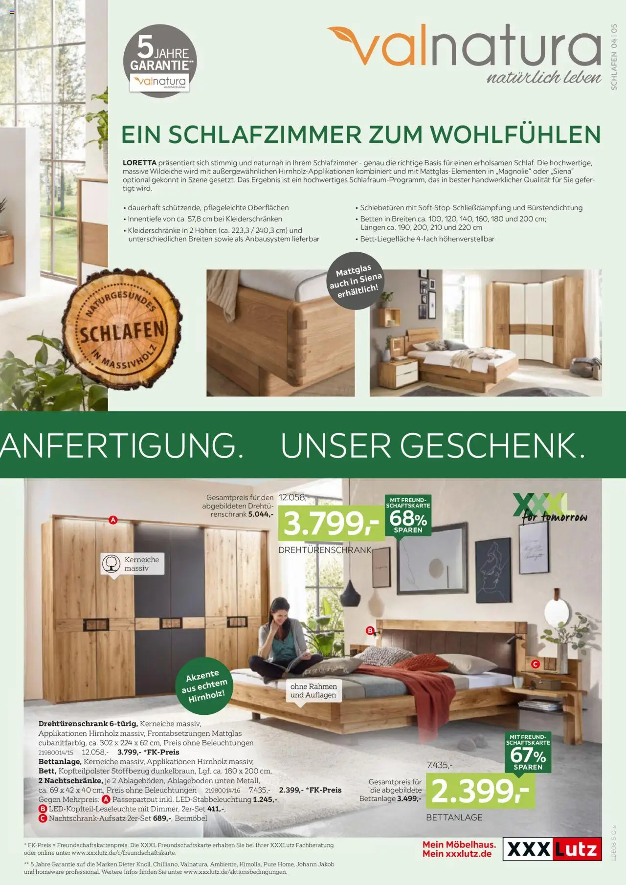 XXXL Lutz Schlafen Spezial - gültig ab dem 28.07.2025 | Seite: 5 | Produkte: Drehtürenschrank
