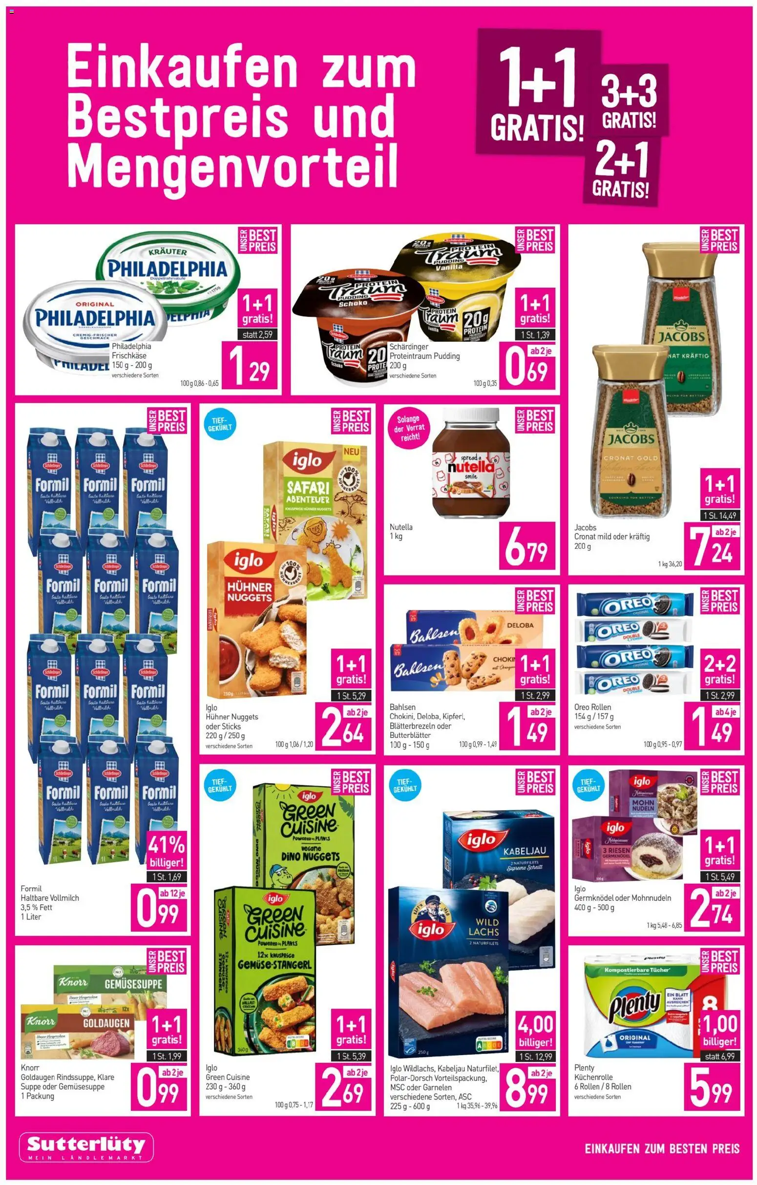 Sutterlüty Flugblatt gültig ab 22.01.2026 | Seite: 4 | Produkte: Nudeln