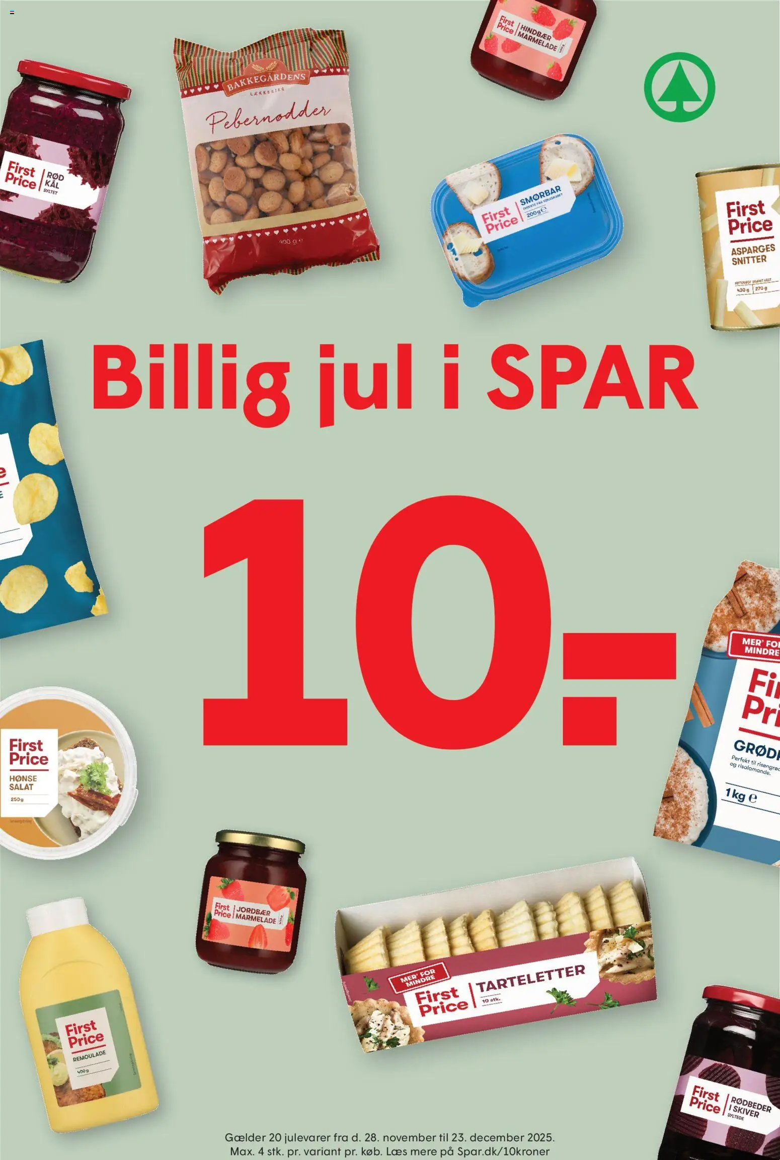 Spar tilbudsavis – gyldig fra 28.11.2025 | Side: 2 | Produkter: Rødbeder, Remoulade, Hindbær, Asparges