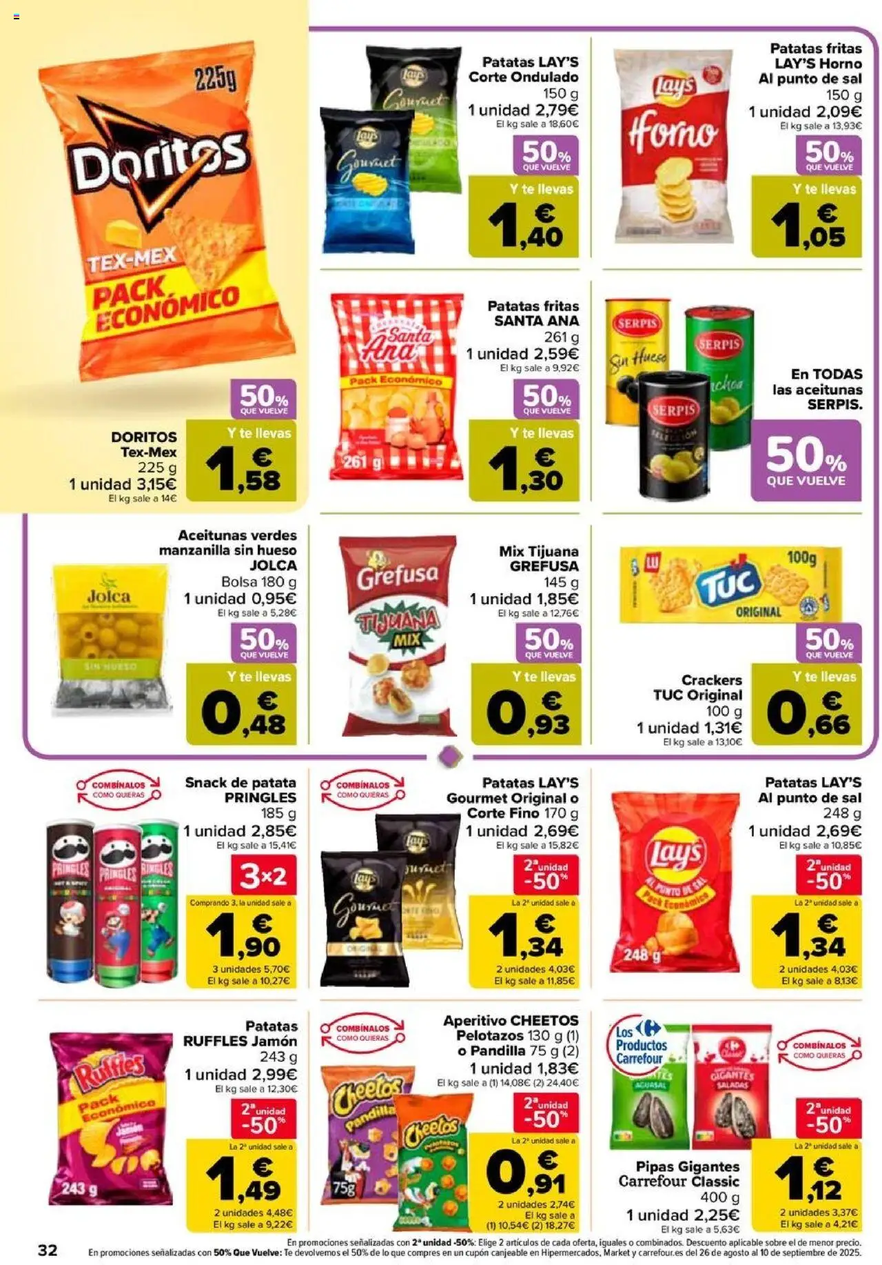 Carrefour folleto │ válido desde el 08.08.2025 | Página: 32 | Productos: Jamón, Té, Bolsa, Horno