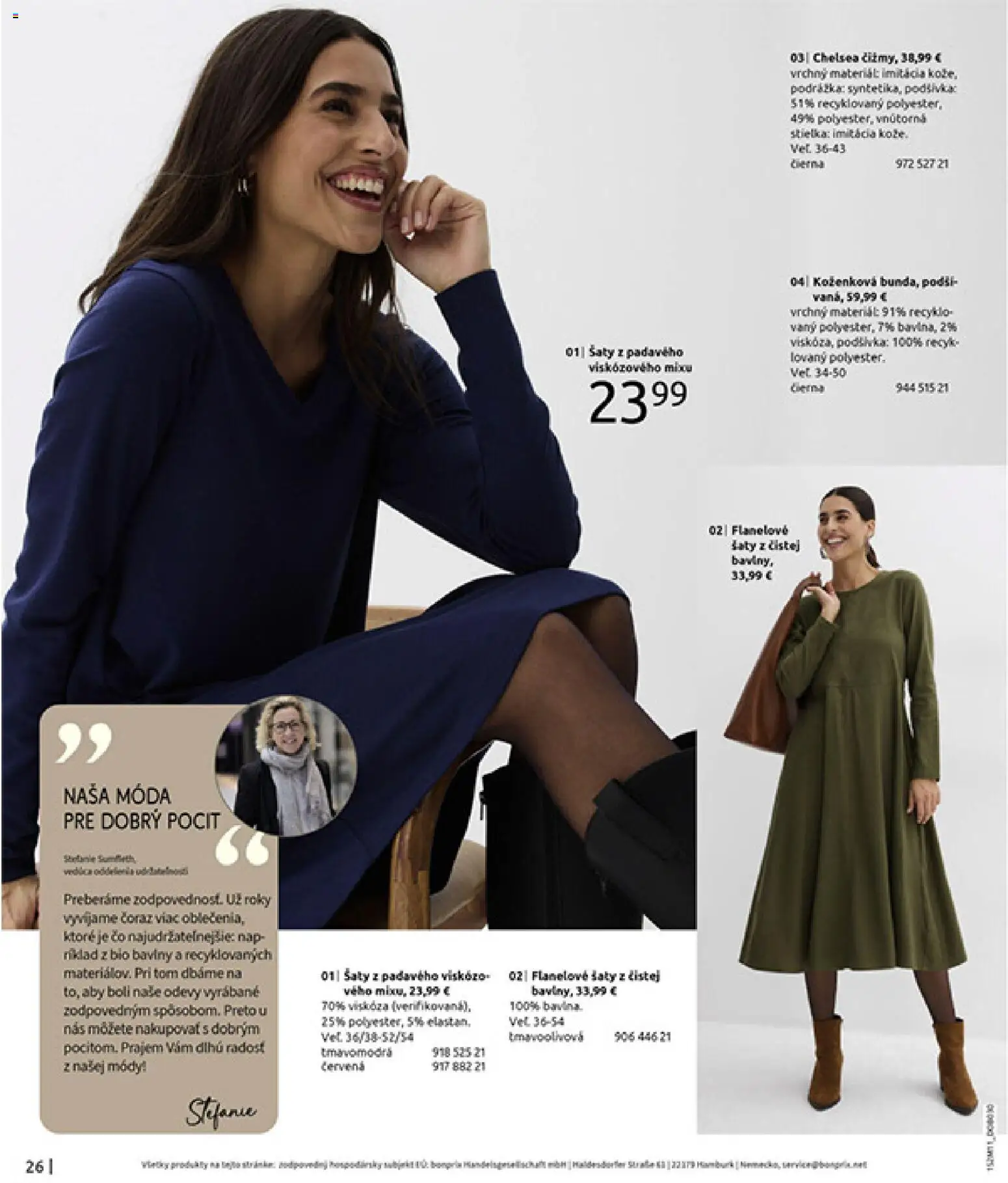 Nové Bonprix akcie – leták je platný od 16.12.2025 | Strana: 28 | Produkty: Šaty