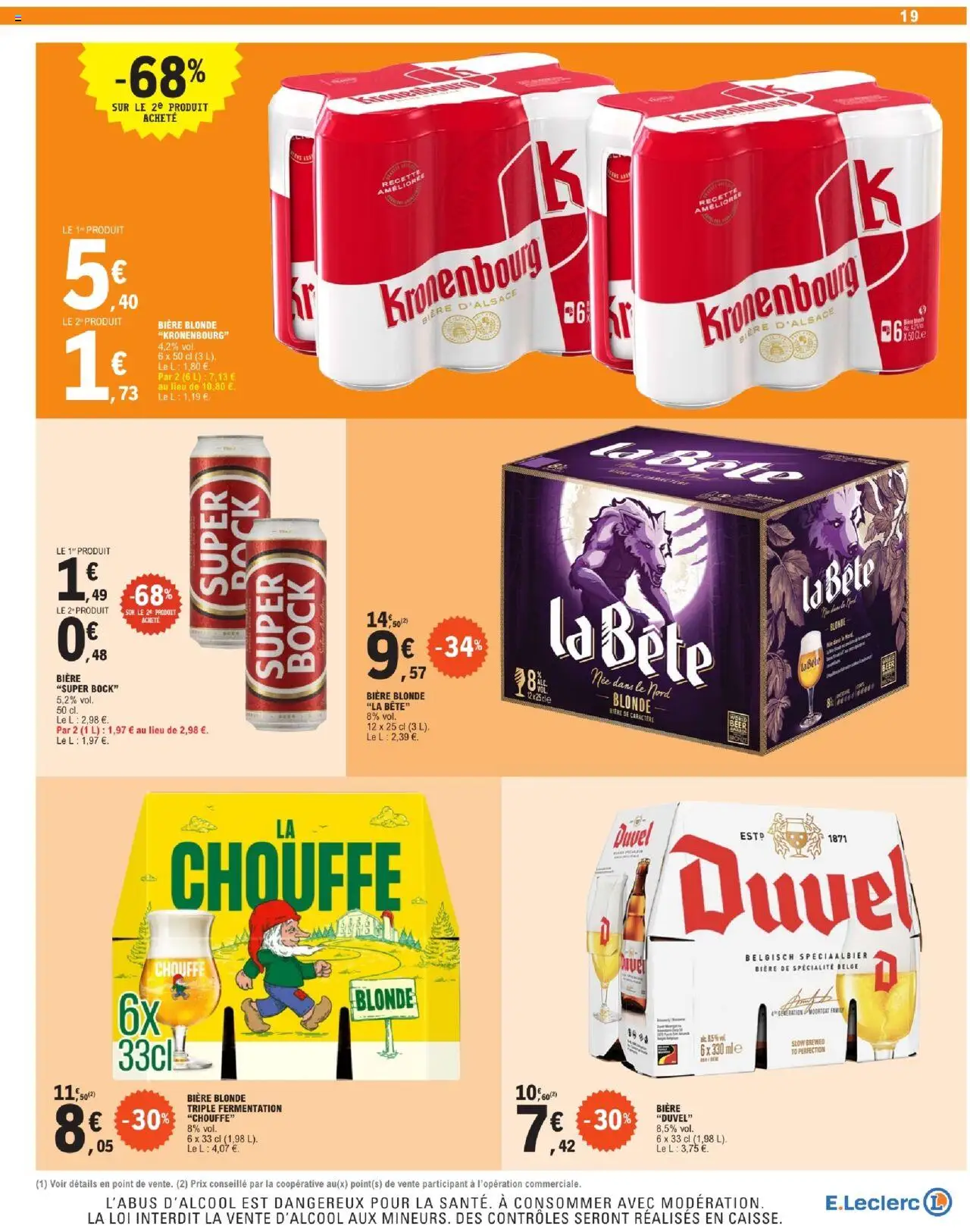  | Page: 19 | Produits: Bière blonde, Bière