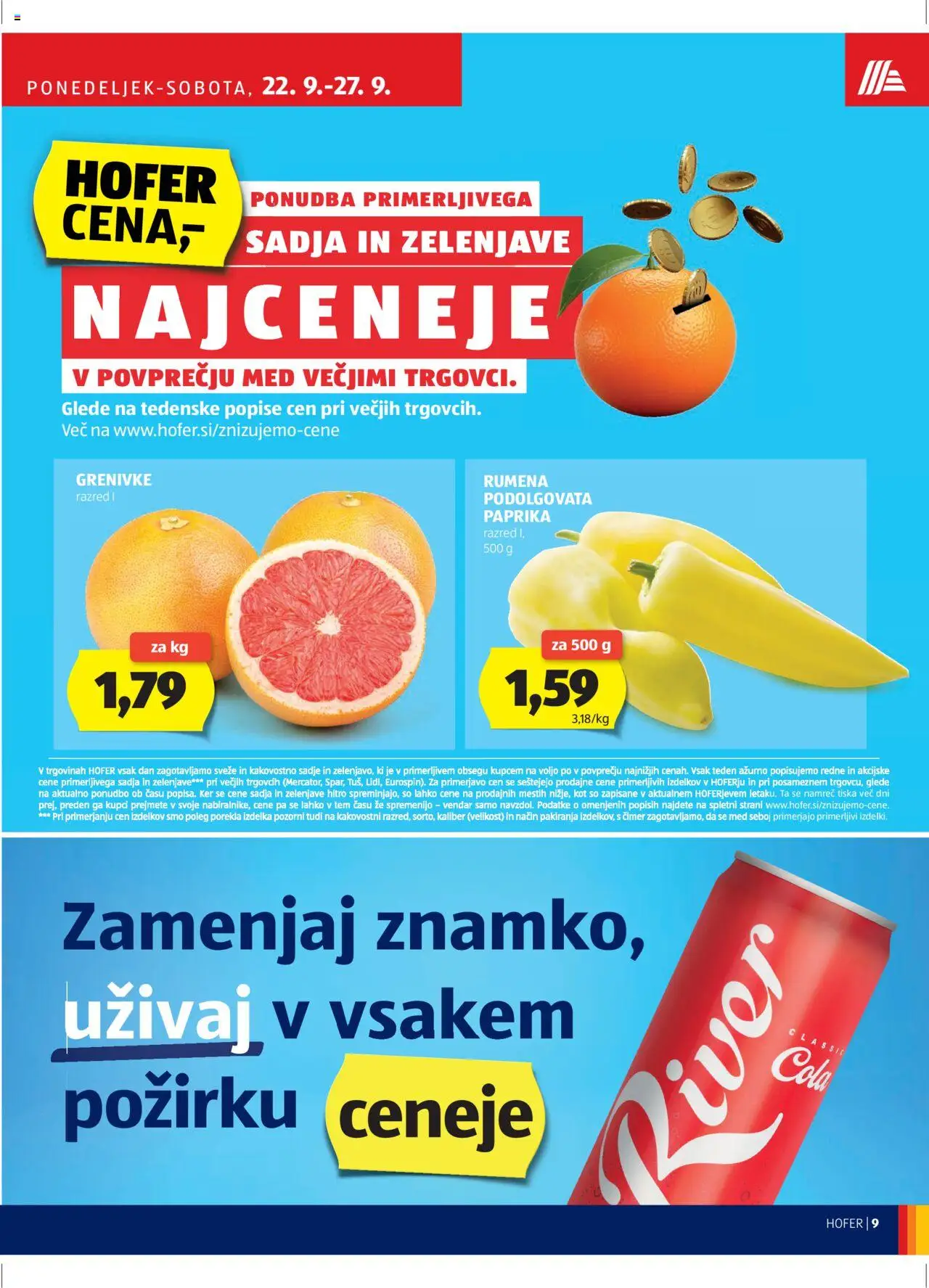 Hofer SI katalog | vrijedi od 18.09.2025 | Stranica: 9 | Proizvodi: Med, Paprika