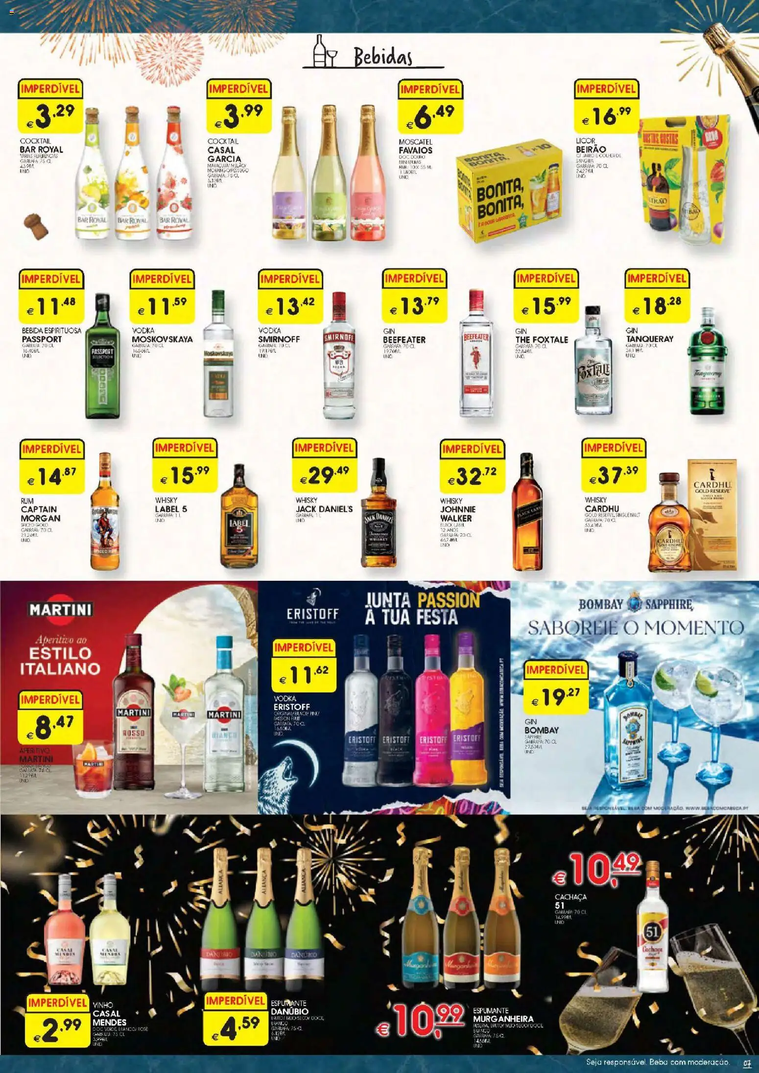 Meu Super folheto │ válido de 23.12.2025 | Página: 7 | Produtos: Whisky, Espumante, Cachaça, Vinho