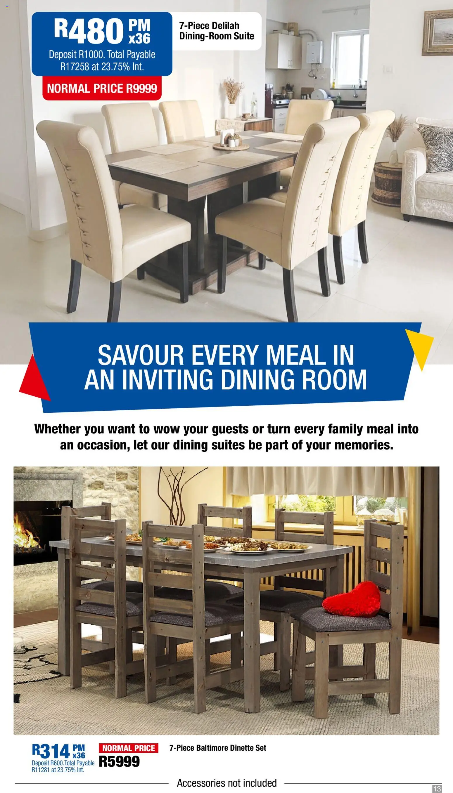 New OK Furniture catalogue – valid from 23.03.2026 | Page: 13 | Products: Dinette set