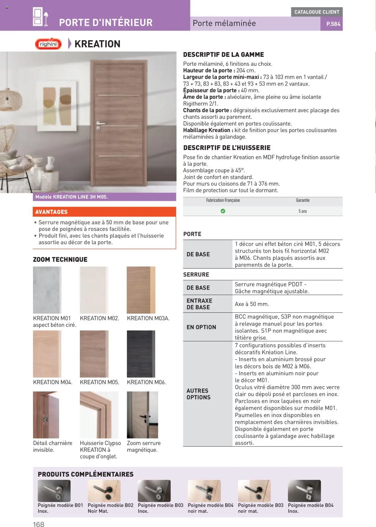  | Page: 168 | Produits: Brosse, Porte, Poignées, Portes