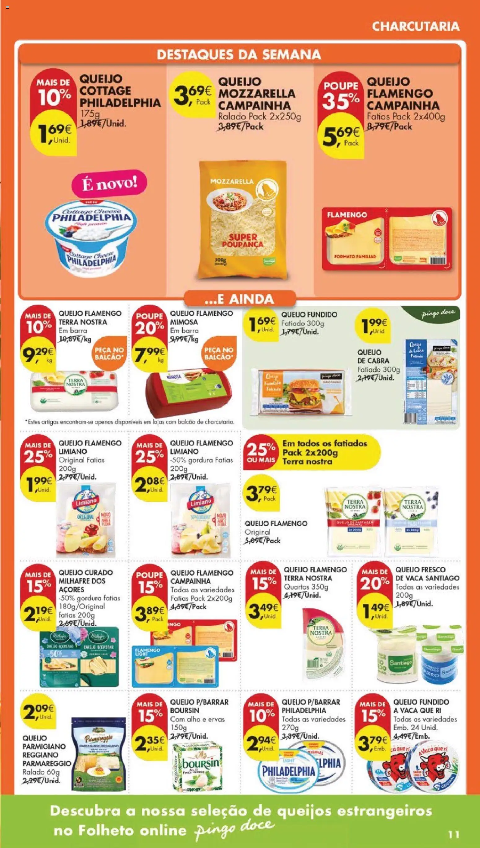 Pingo Doce folheto │ válido de 17.02.2026 | Página: 13 | Produtos: Queijo cottage, Campainha, Queijo