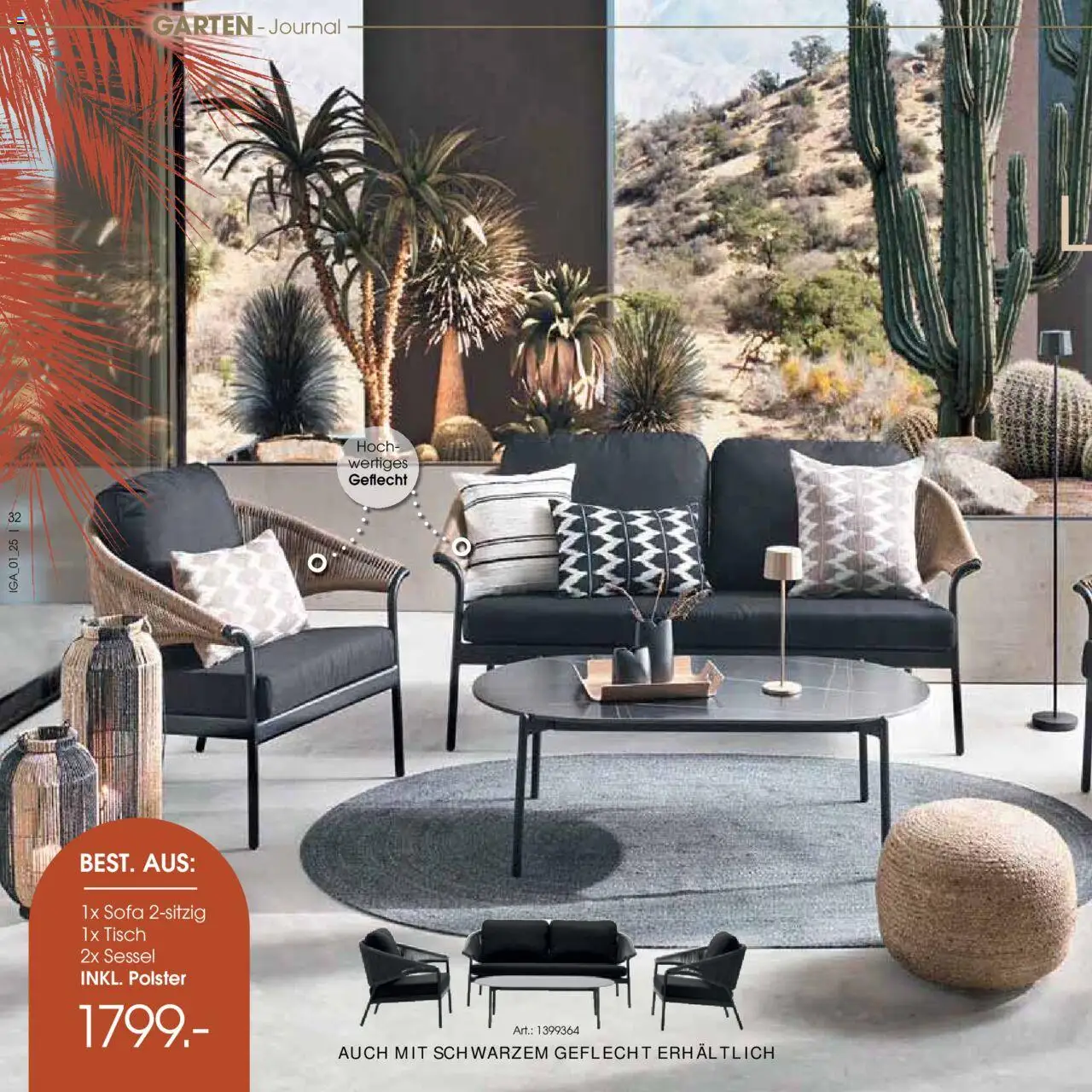 Zurbrüggen Garten Trends 2025 - gültig ab dem 18.02.2025 | Seite: 32 | Produkte: Sofa, Sessel, Tisch