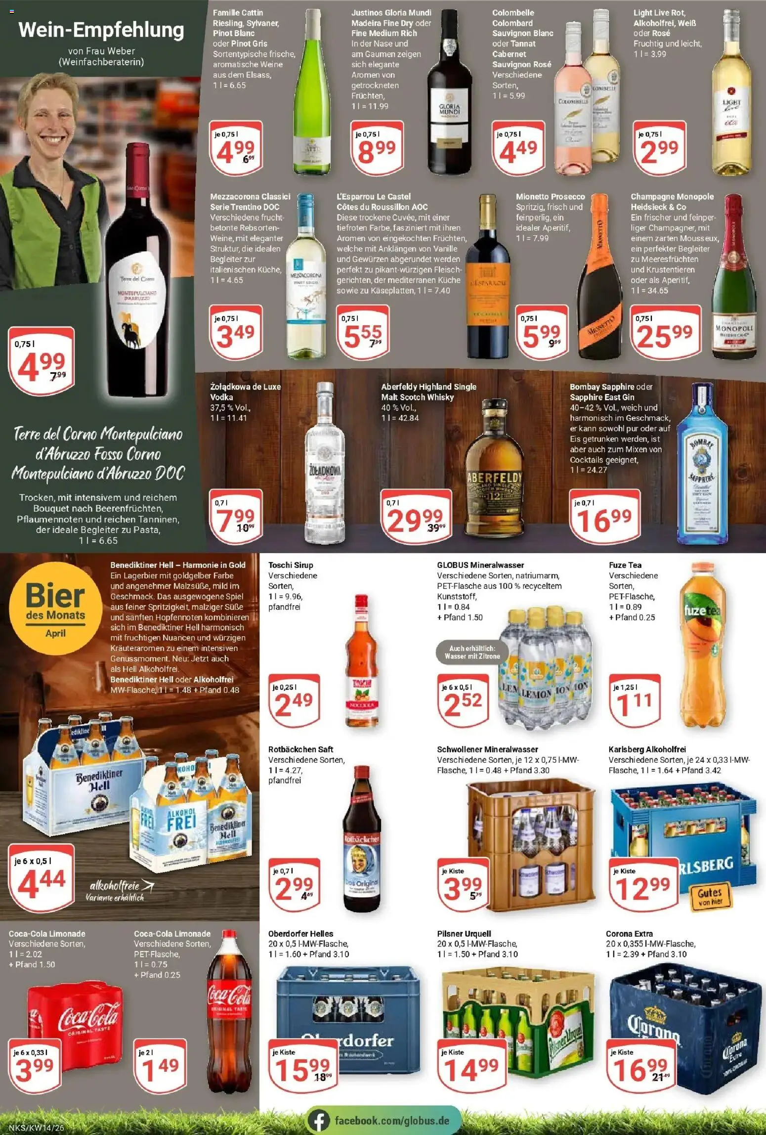 Globus prospekt Neunkirchen	 – gültig ab 30.03.2026 | Seite: 22 | Produkte: Whisky, Sirup, Prosecco, Vodka