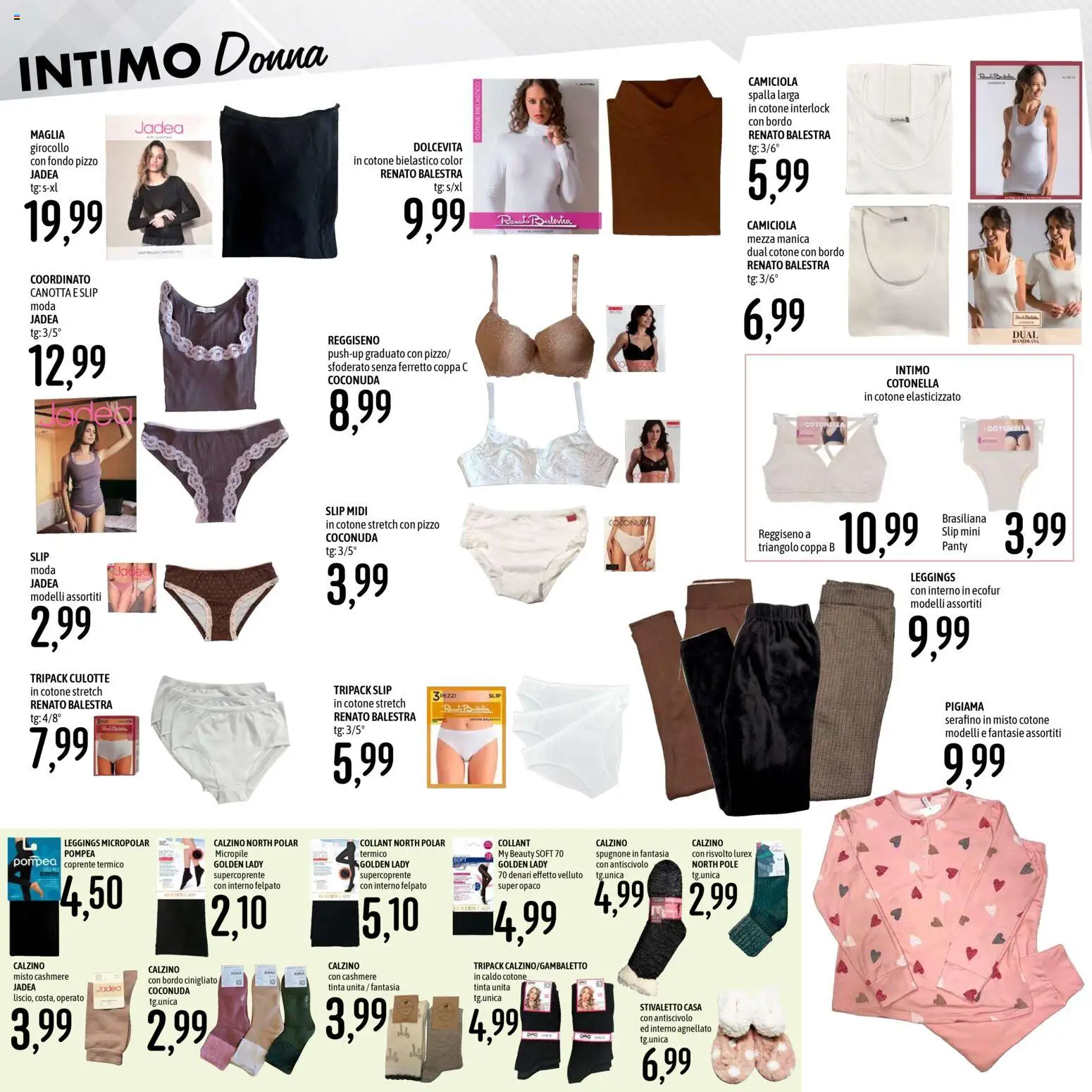 Volantino Emisfero del 28.12.2025 | Pagina: 25 | Prodotti: Pigiama, Leggings, Slip, Collant