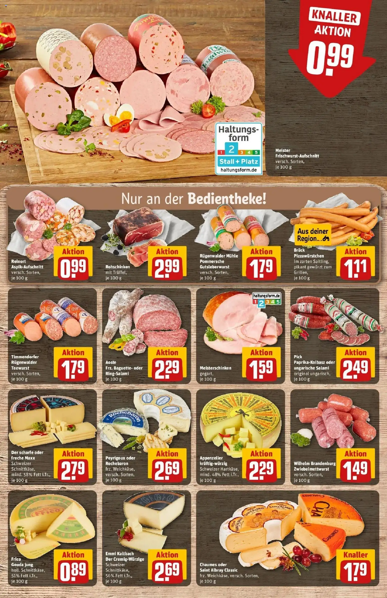 Rewe Prospekt Herrenberg-Gültstein	 – gültig ab 30.03.2026 | Seite: 11 | Produkte: Mühle, Gouda, Baguette, Salami