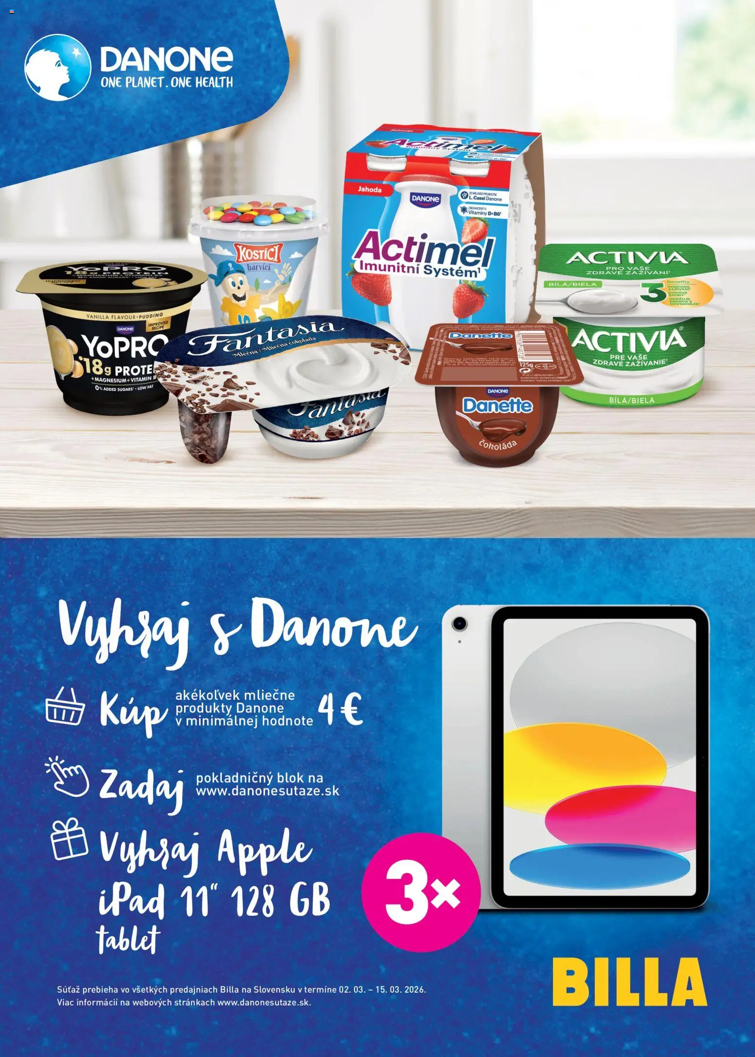 Nové Billa akcie – leták je platný od 11.03.2026 | Strana: 26 | Produkty: Tablet, Čokoláda, Actimel