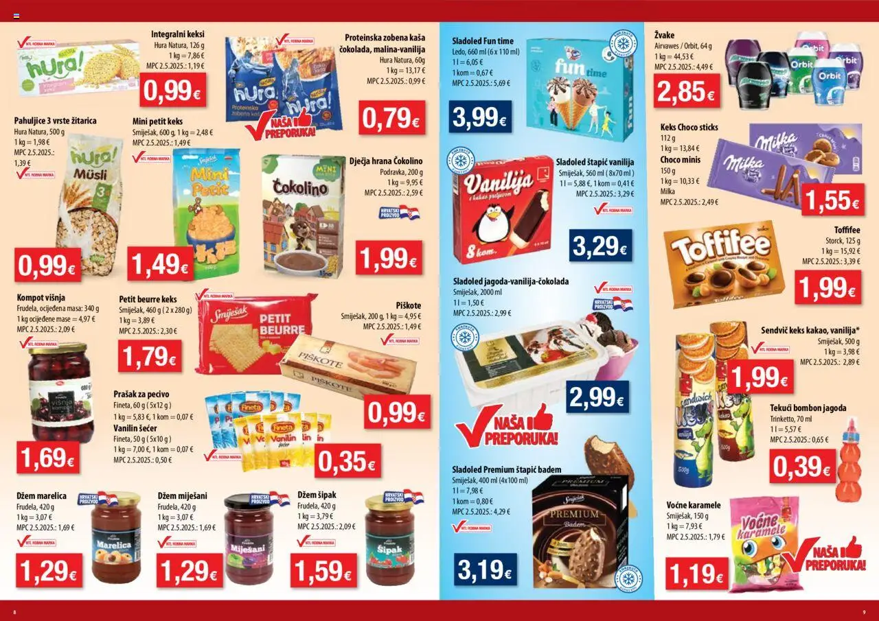 NTL katalog | vrijedi od 17.09.2025 | Stranica: 5 | Proizvodi: Prašak za pecivo, Musli, Badem, Vanilin šećer