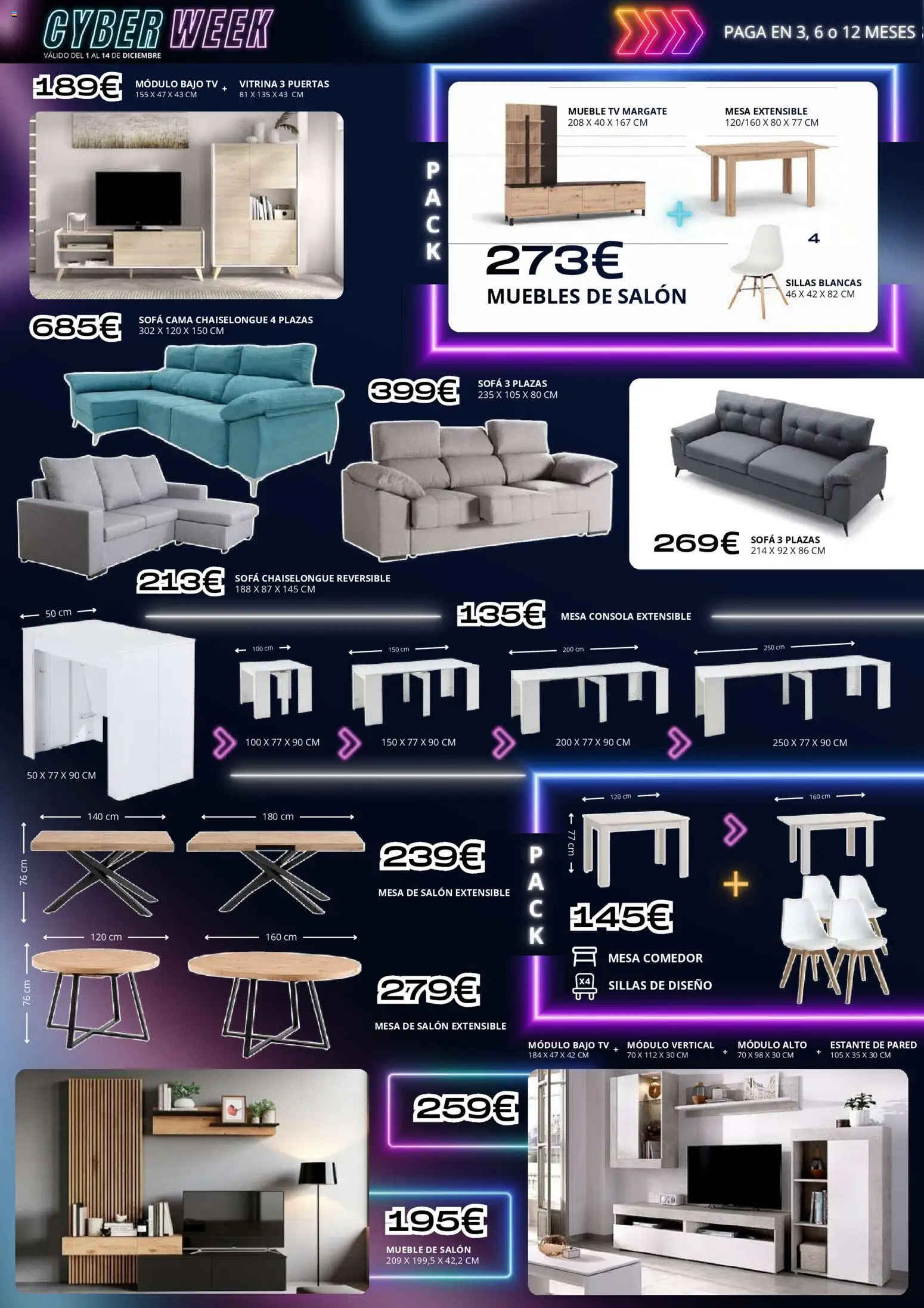 Atrapa Muebles - folleto │ válido desde el 01.12.2025 | Página: 2 | Productos: Sofá cama, Cama, Sofá, Estante