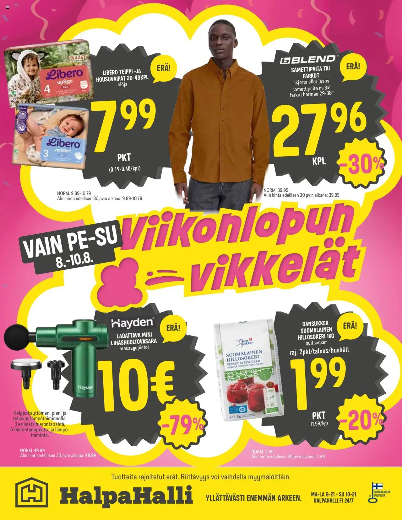  | Sivu: 12 | Tuotteet: Voi, Teippi, Farkut