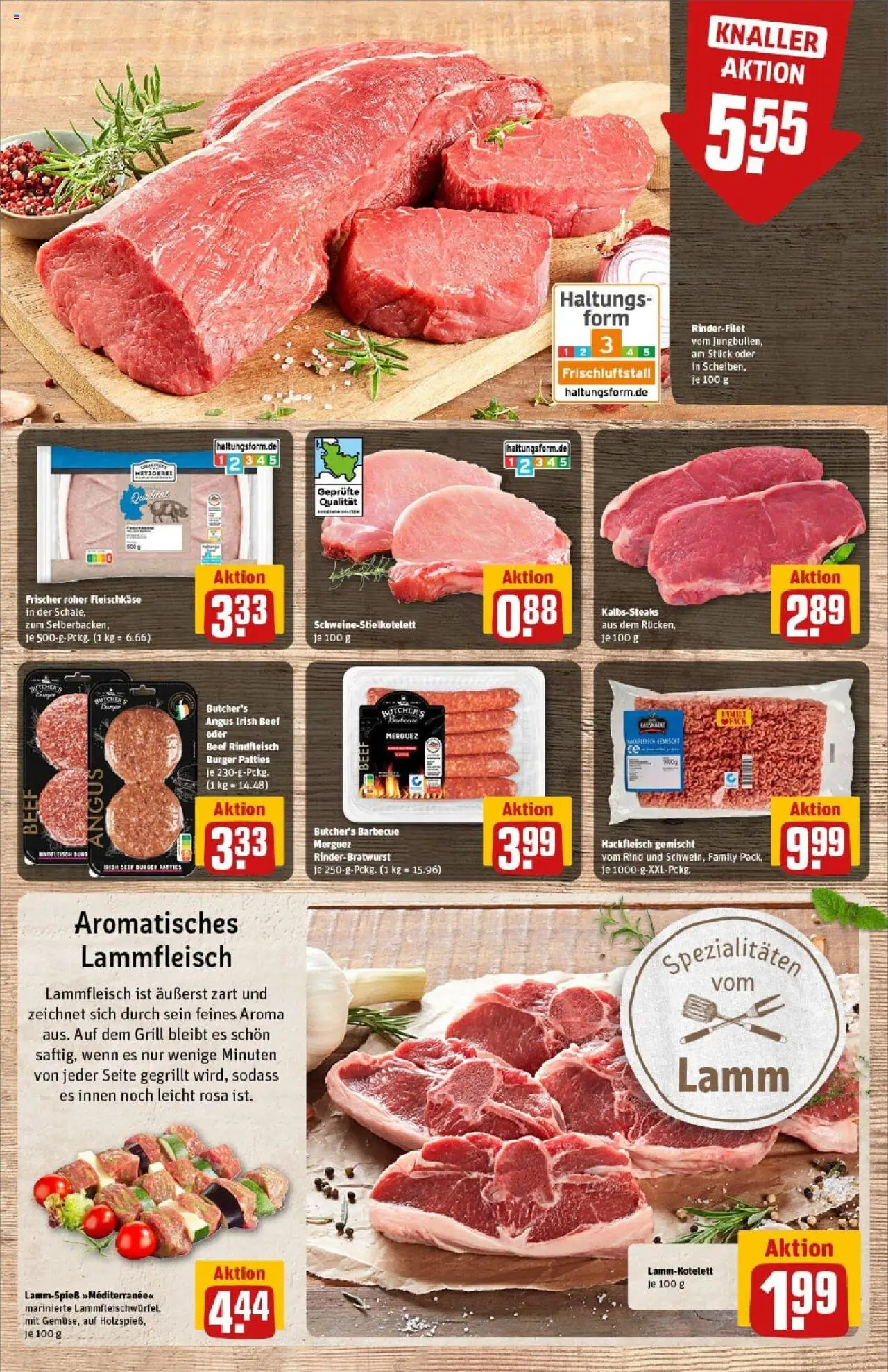Rewe prospekt Lübeck	 - gültig ab dem 06.07.2025 | Seite: 9 | Produkte: Grill, Rindfleisch, Steak, Hackfleisch