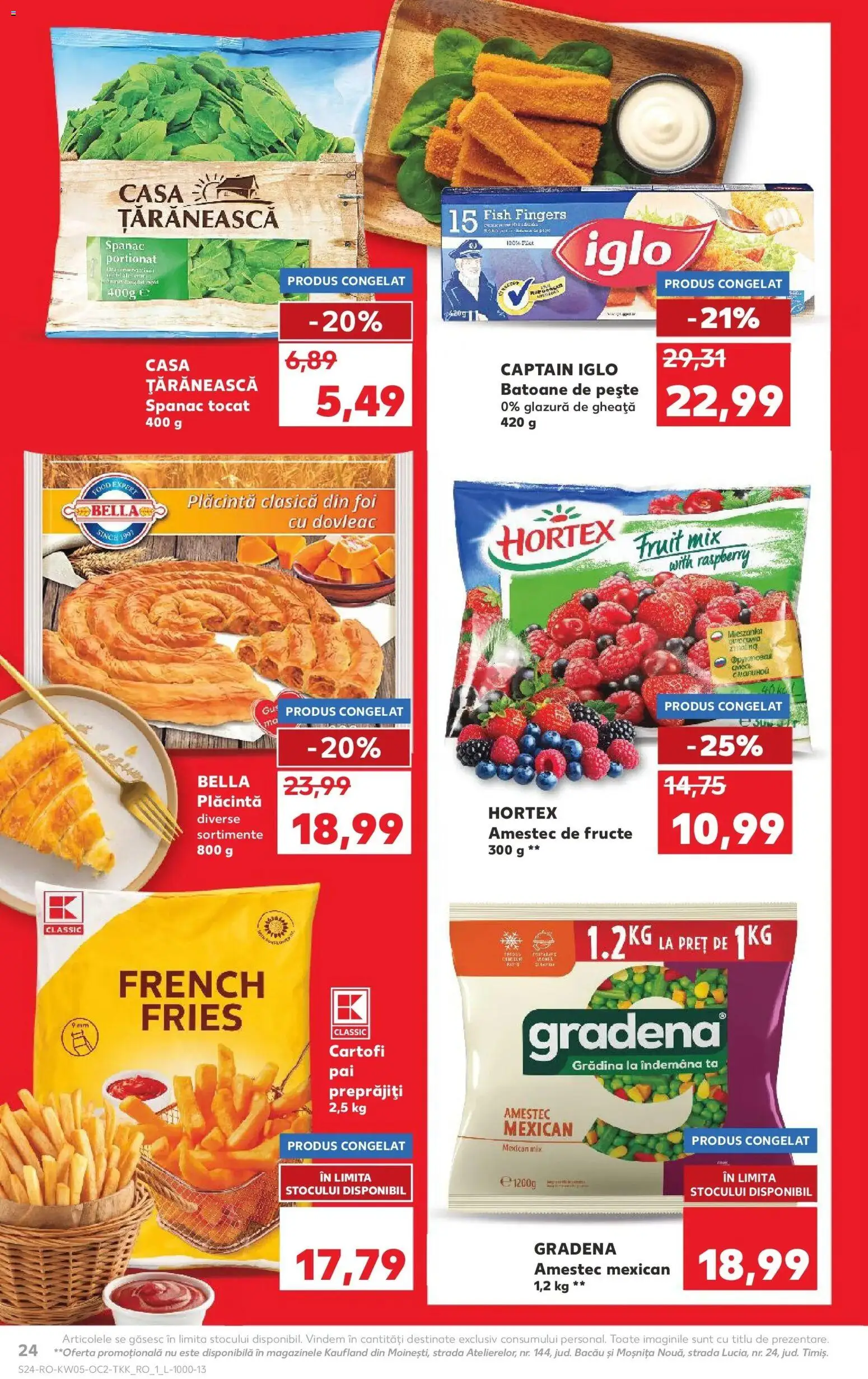 Noul catalog Kaufland – valabil de la 28.01.2026 | Pagină: 24 | Produse: Dovleac, Marker kalem, Plăcintă, Fructe
