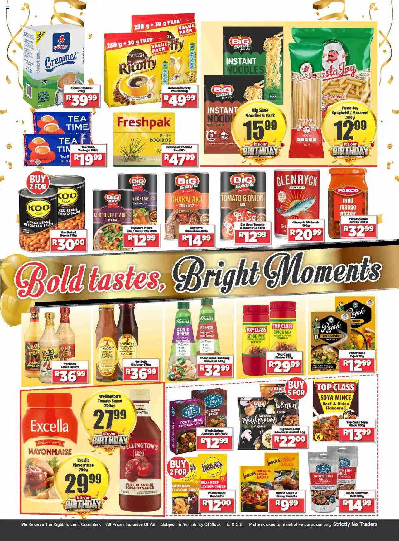 New Big Save catalogue – valid from 13.10.2025 | Page: 3 | Products: Stock, Curry powder, Vegetables, Garlic