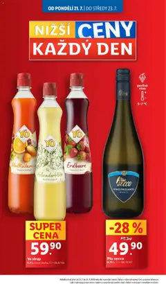 Lidl leták od 21.07.2025 | Strana: 4 | Produkty: Víno, Frizzante, Yo sirup, Sirup