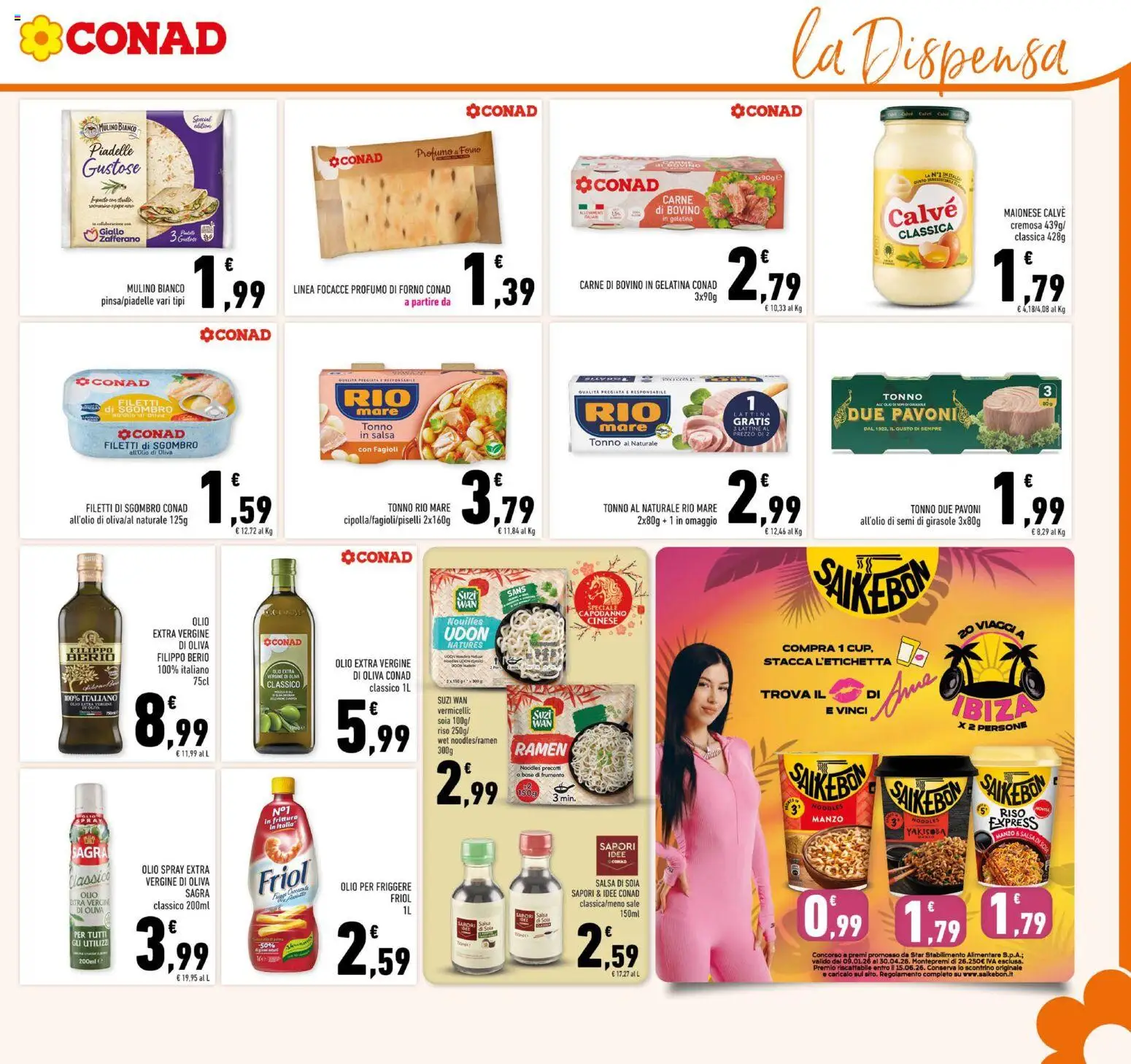 Volantino Conad del 11.02.2026 | Pagina: 15 | Prodotti: Sale, Tonno, Forno, Sgombro