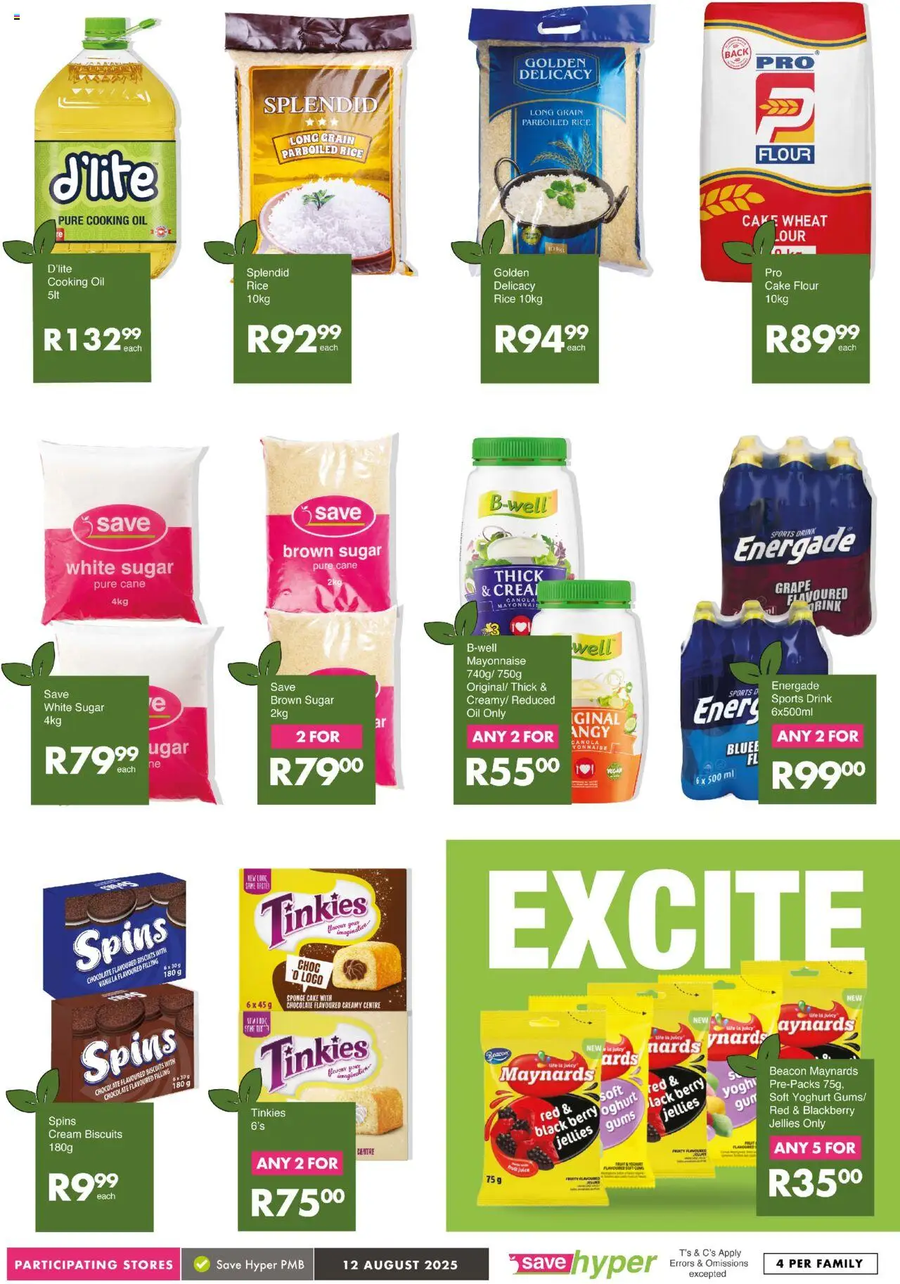 Save Market Day │ valid from 12.08.2025 | Page: 13 | Products: Oil, Chocolate, Fruit, Sugar