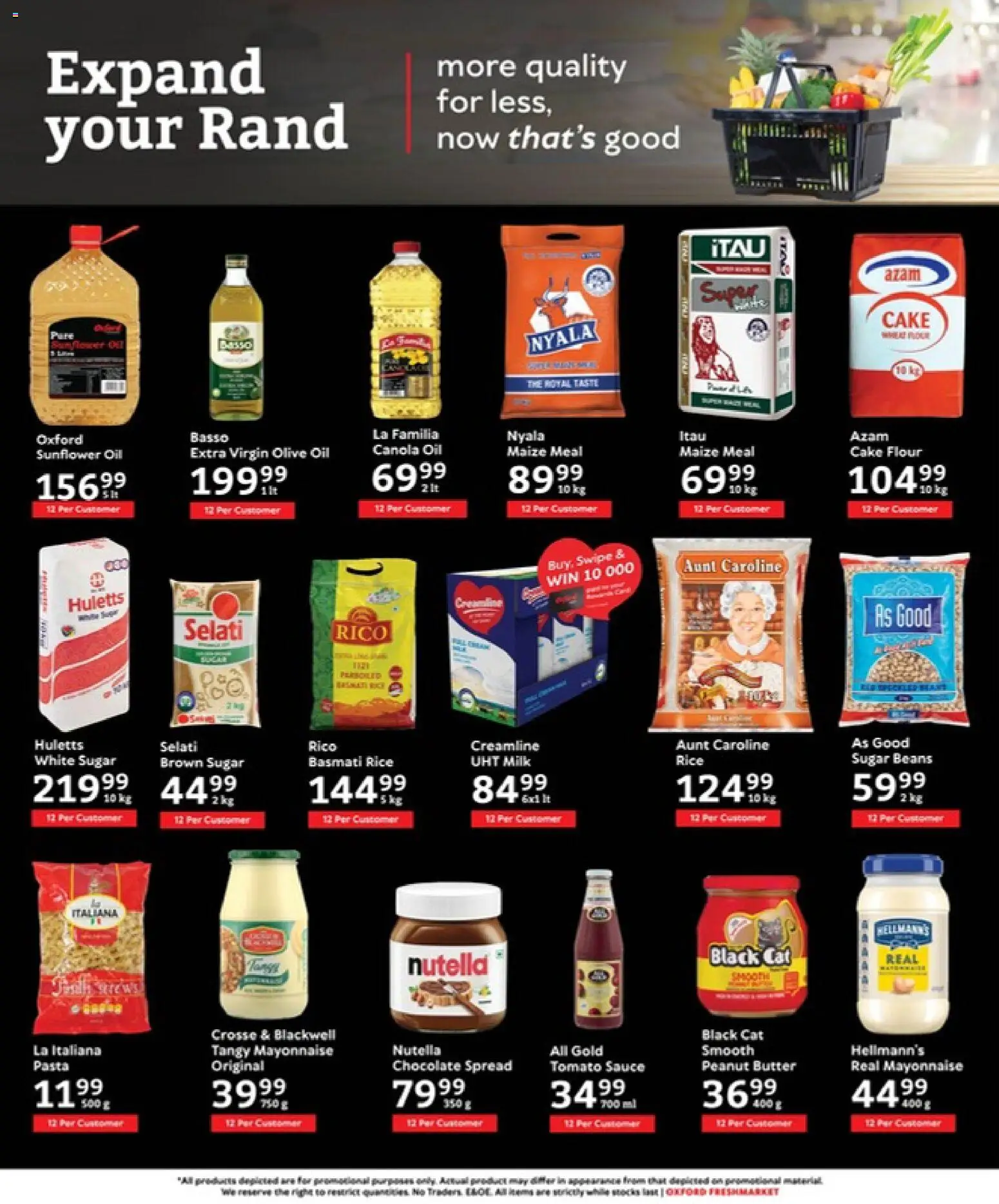 New Oxford Freshmarket catalogue – valid from 29.04.2026 | Page: 8 | Products: Flour, Oil, Rice, Sauce